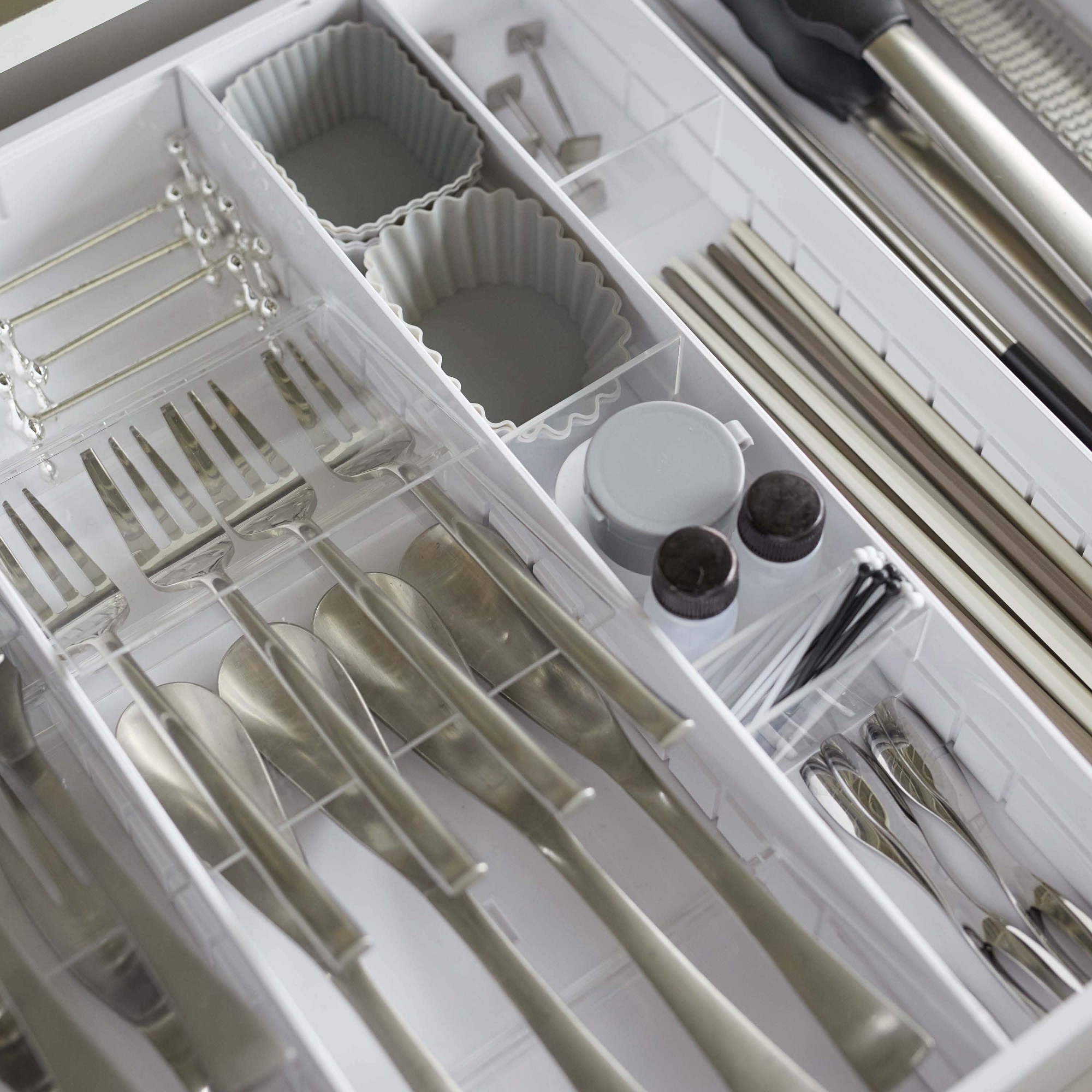 Yamazaki Home Expandable Cutlery Storage Organizer