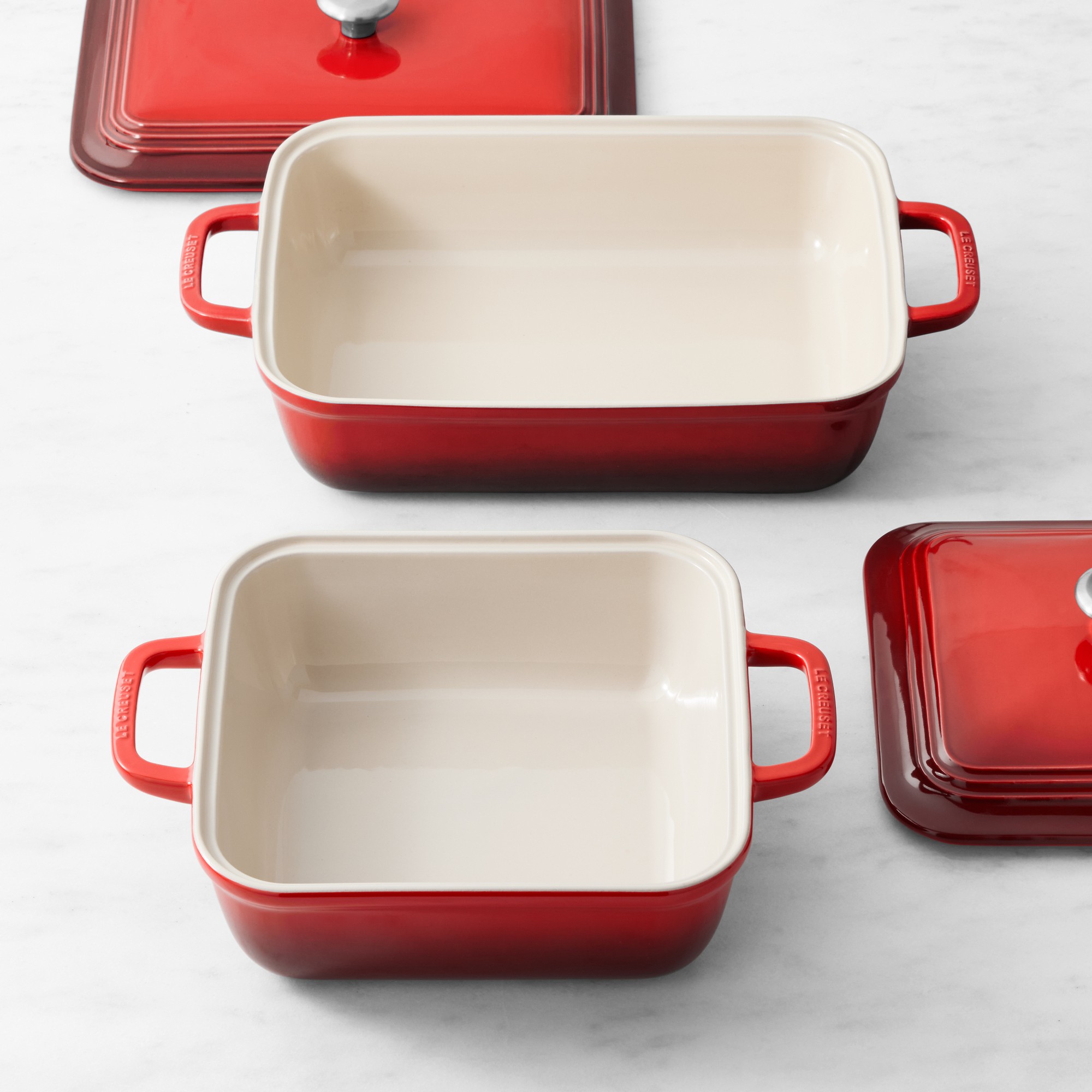 Le Creuset San Francisco Stoneware Covered Baker, Set of 4