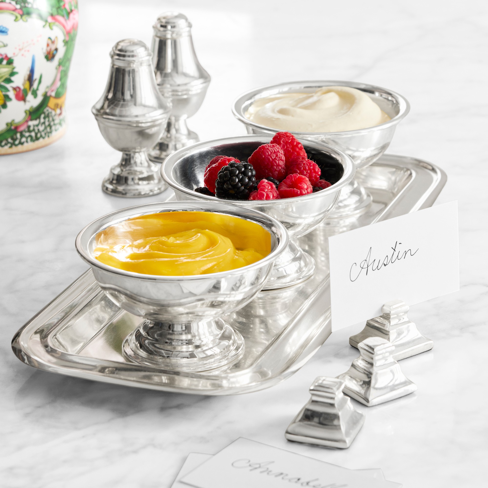 Heirloom Silver Condiment Tray