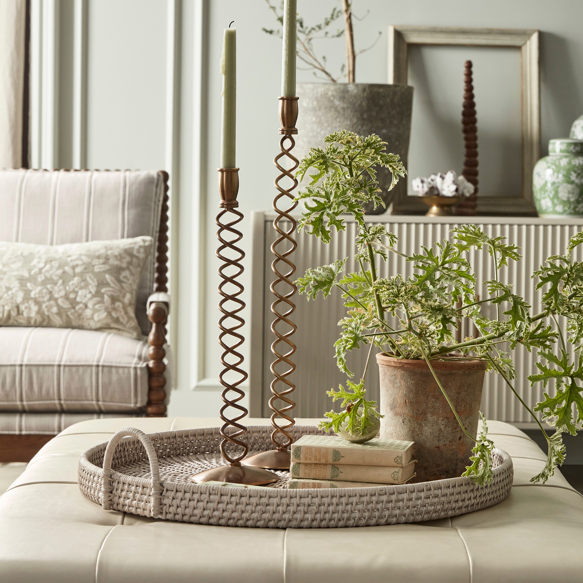 Oversized Twisted Candle Holder