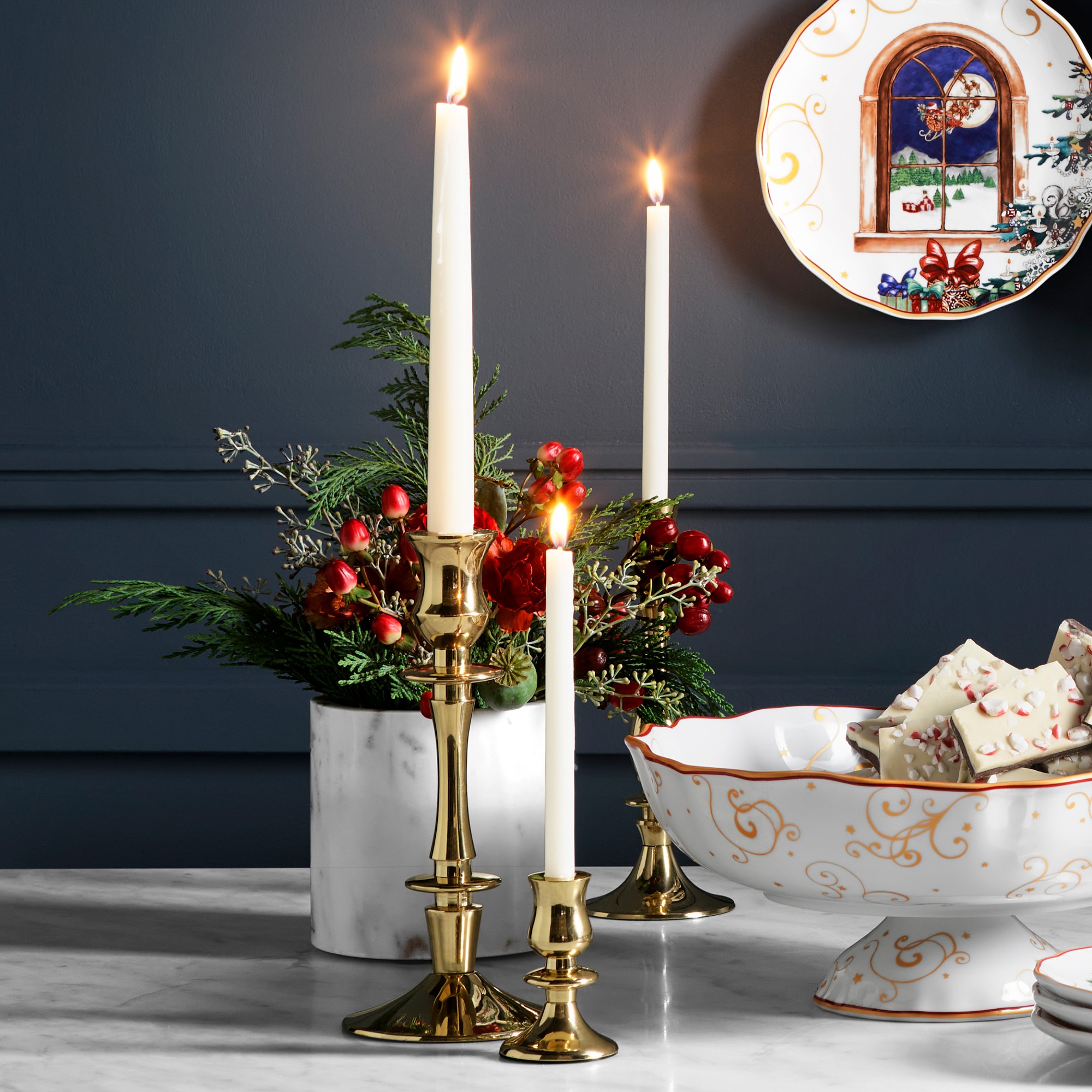 12 Taper Candles, Set of 2