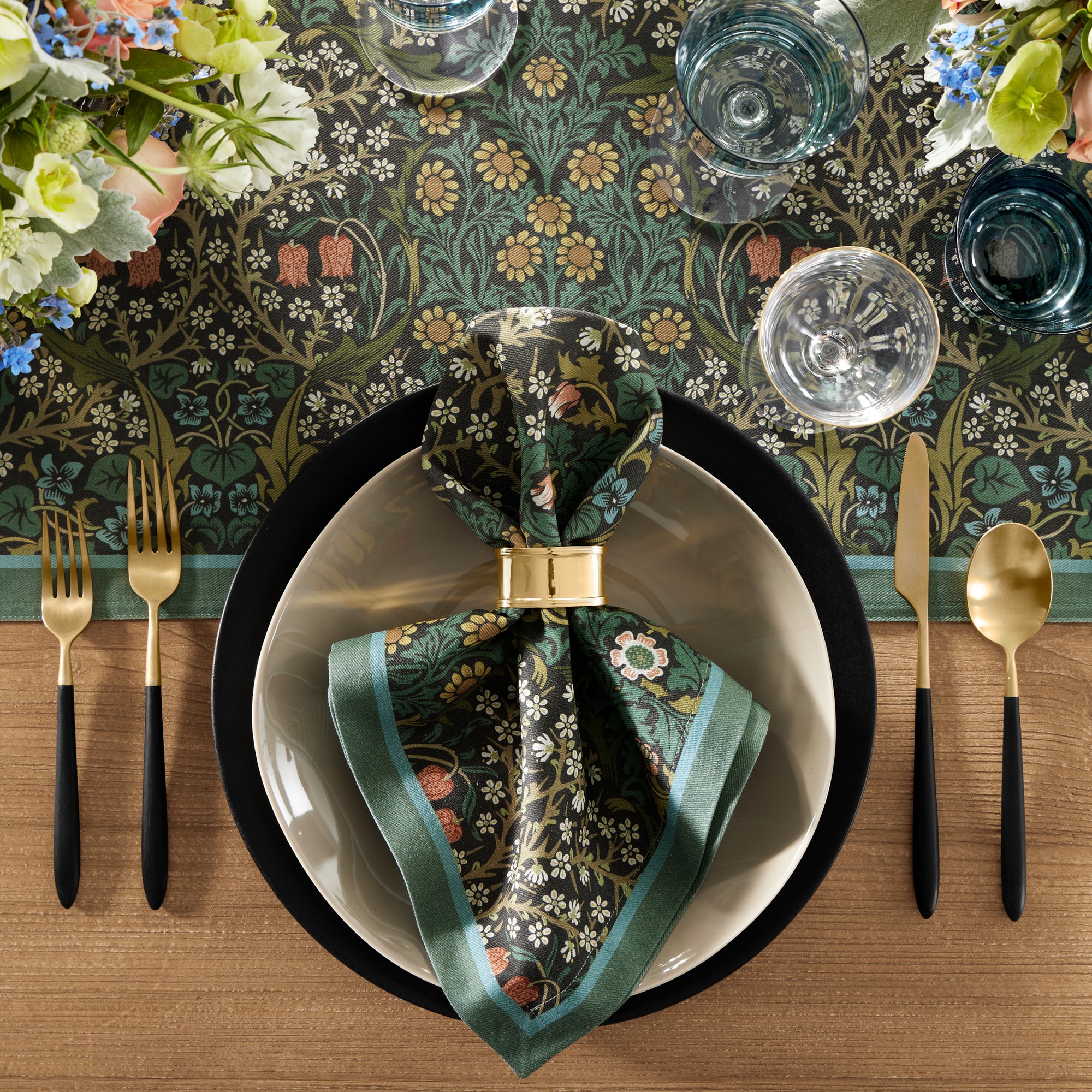 Heirloom Gold Napkin Rings, Set of 4