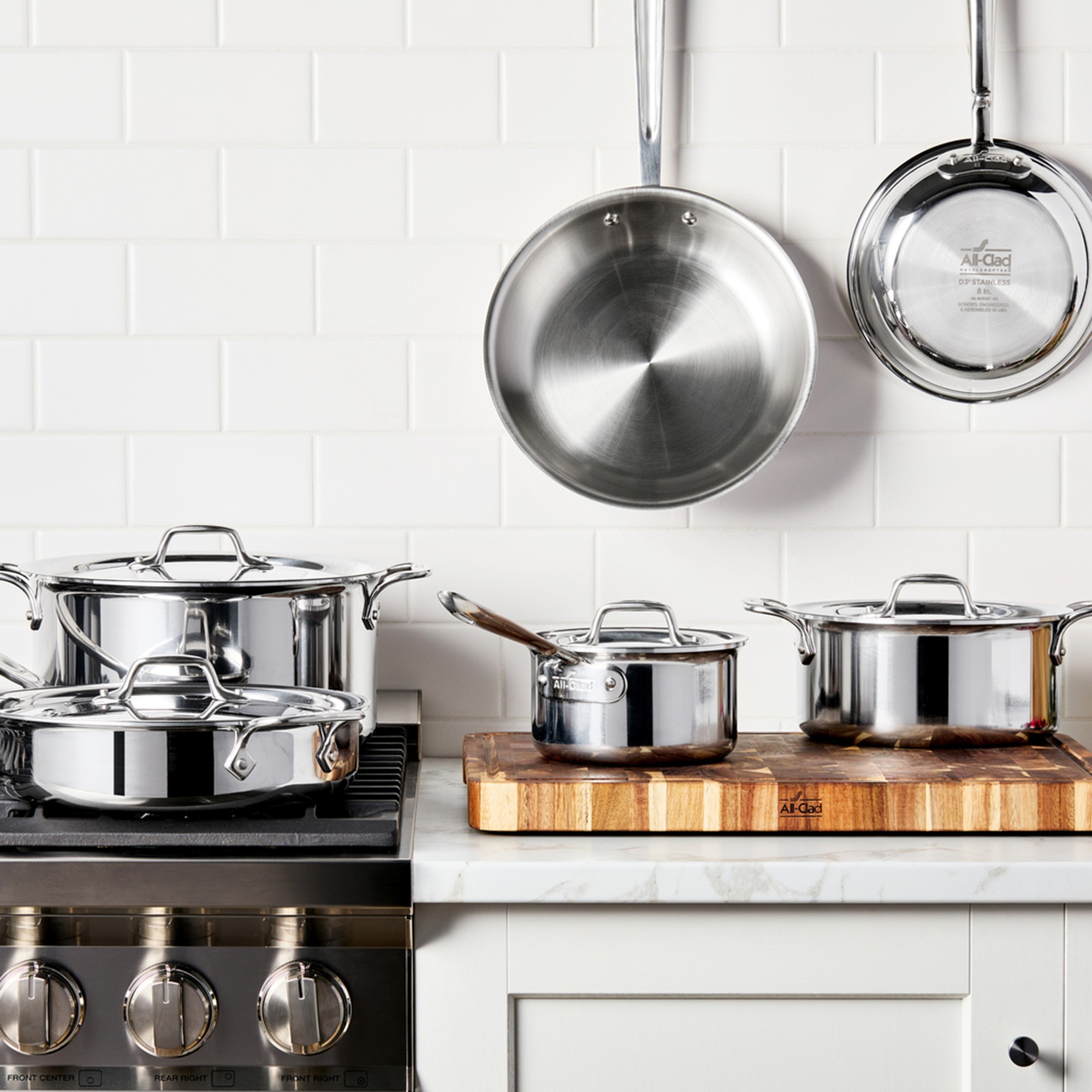 All-Clad D3® Tri-Ply Stainless-Steel 10-Piece Cookware Set