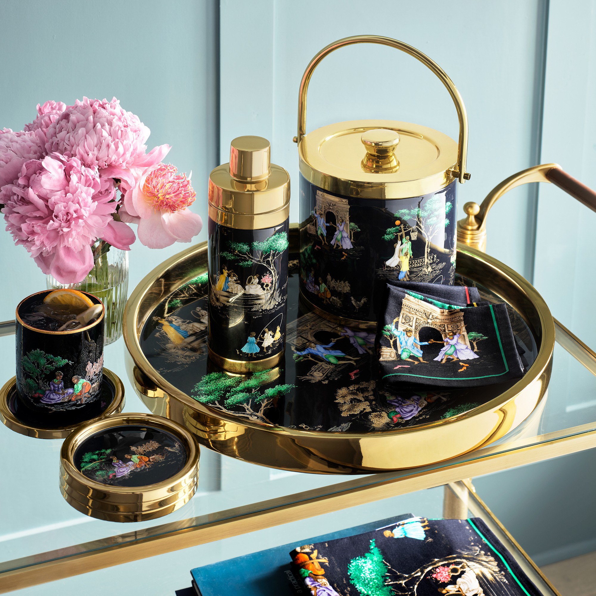 Sheila Bridges x Williams Sonoma Harlem Toile Cocktail Shaker