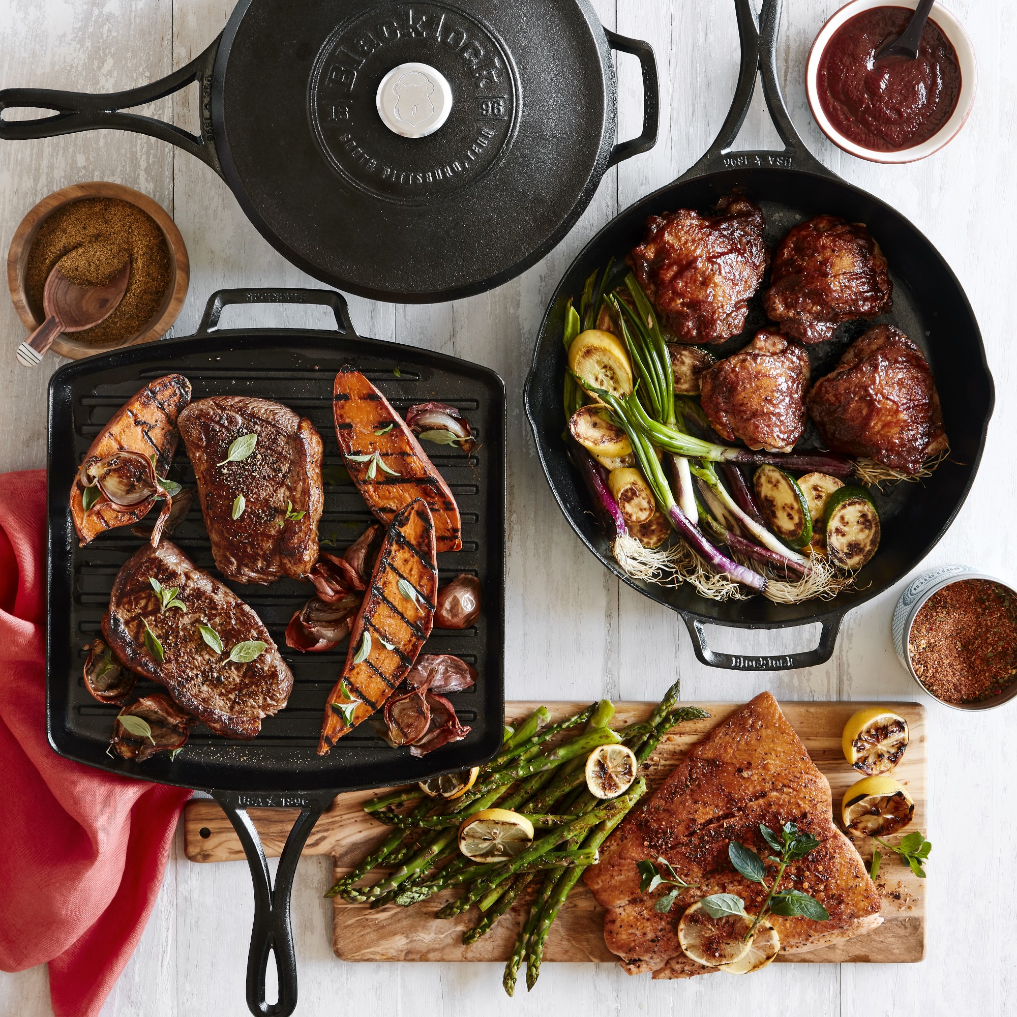 Lodge Blacklock Triple Seasoned Cast Iron Deep Saute Pan, 4-Qt.