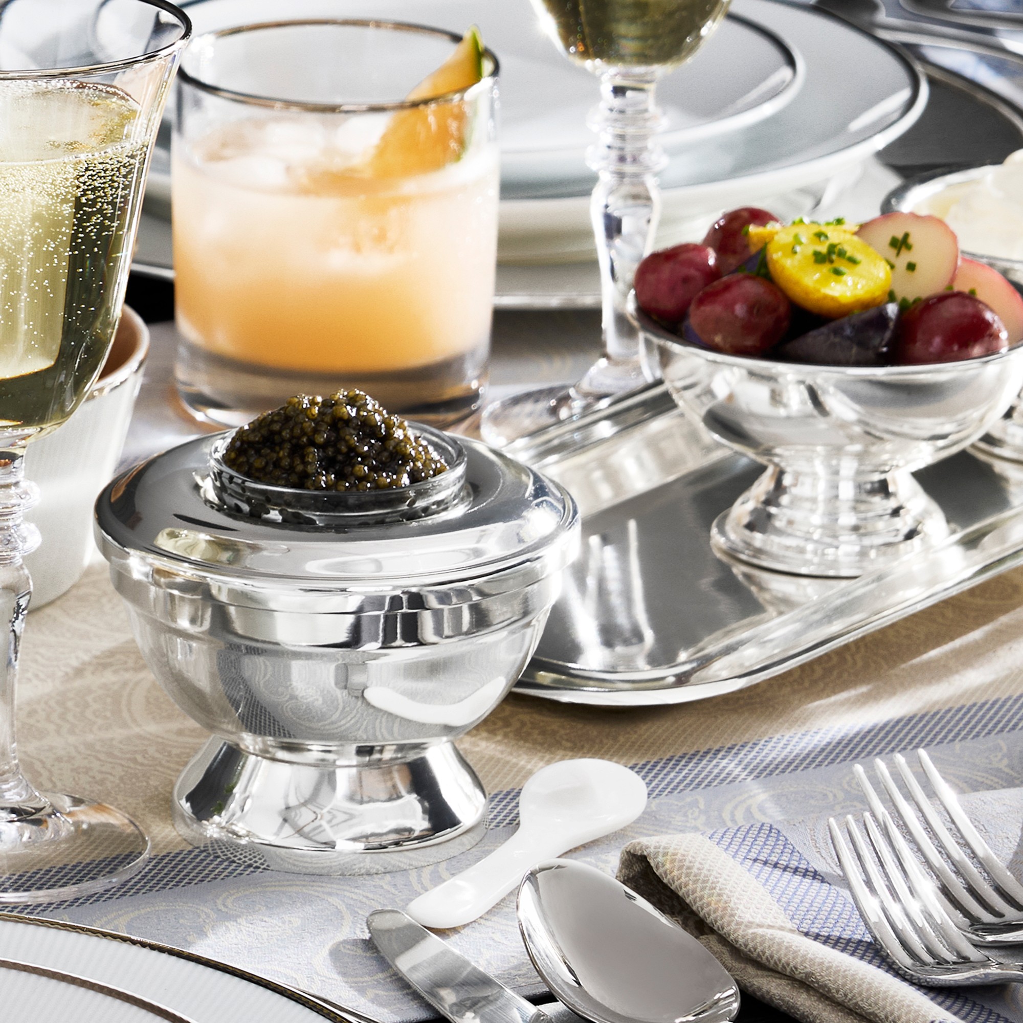 Heirloom Silver Condiment Tray