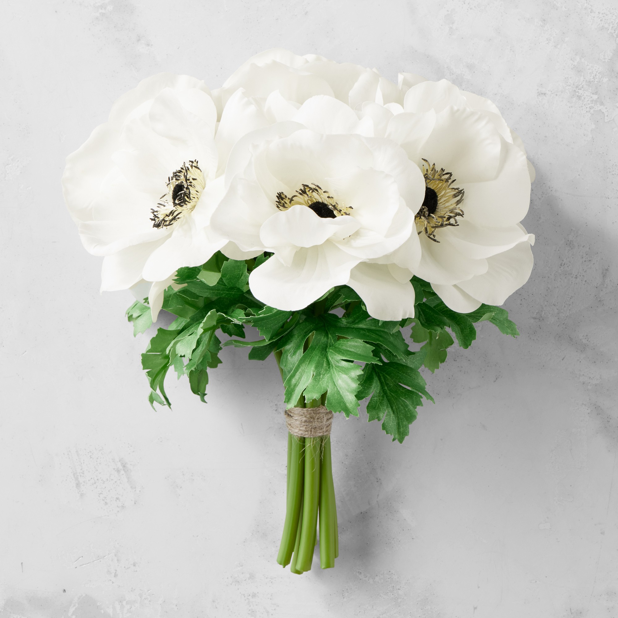 Real Touch Faux White Anemone Bundle