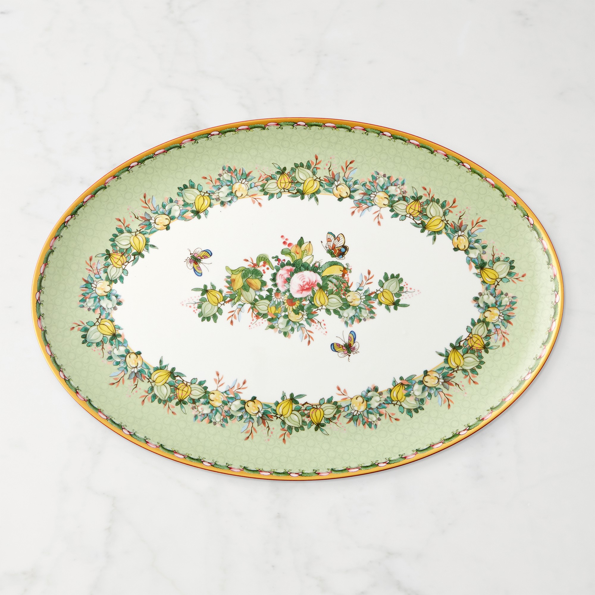 Famille Rose Oval Platter