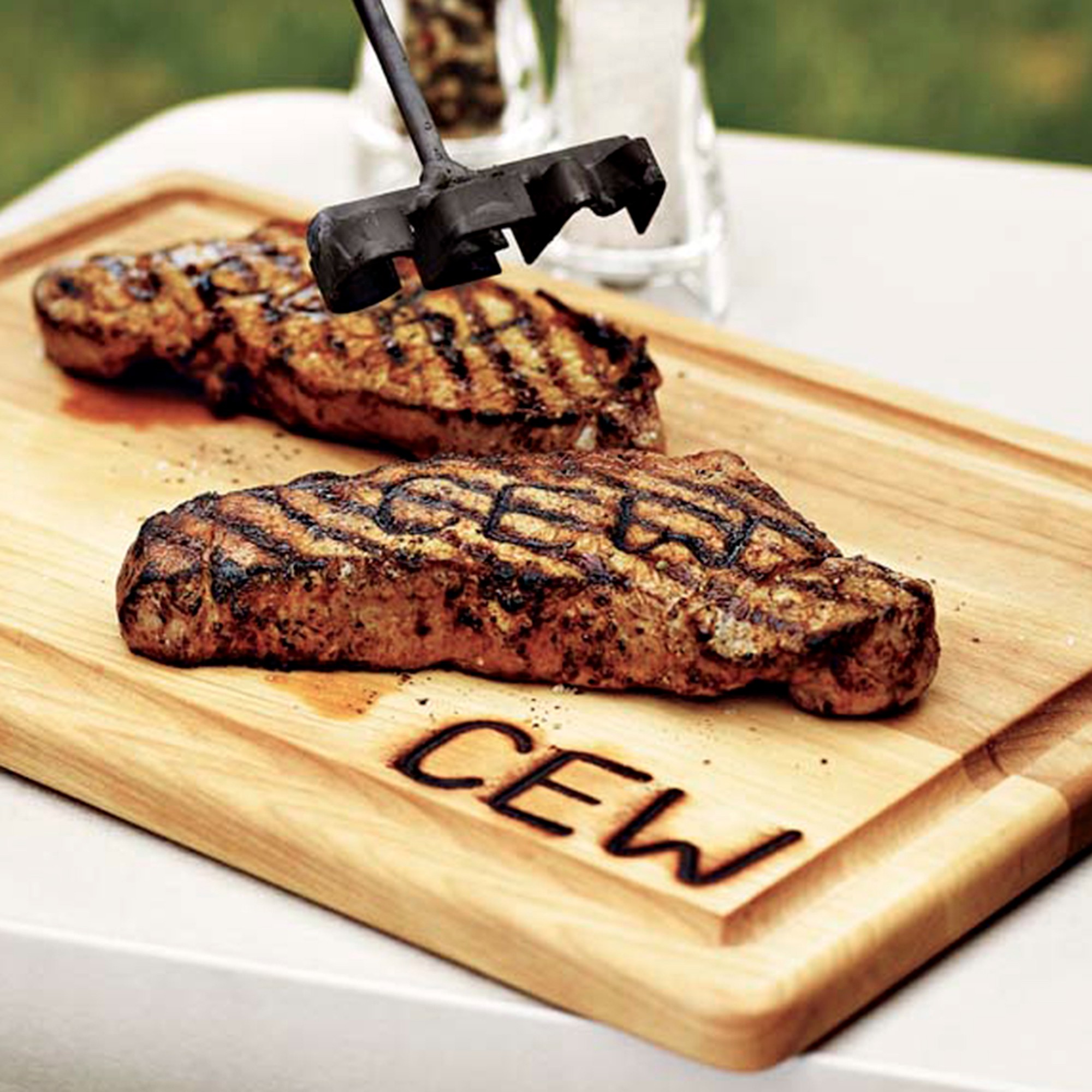 Williams Sonoma Monogrammed Steak Brand & Cutting & Carving Board