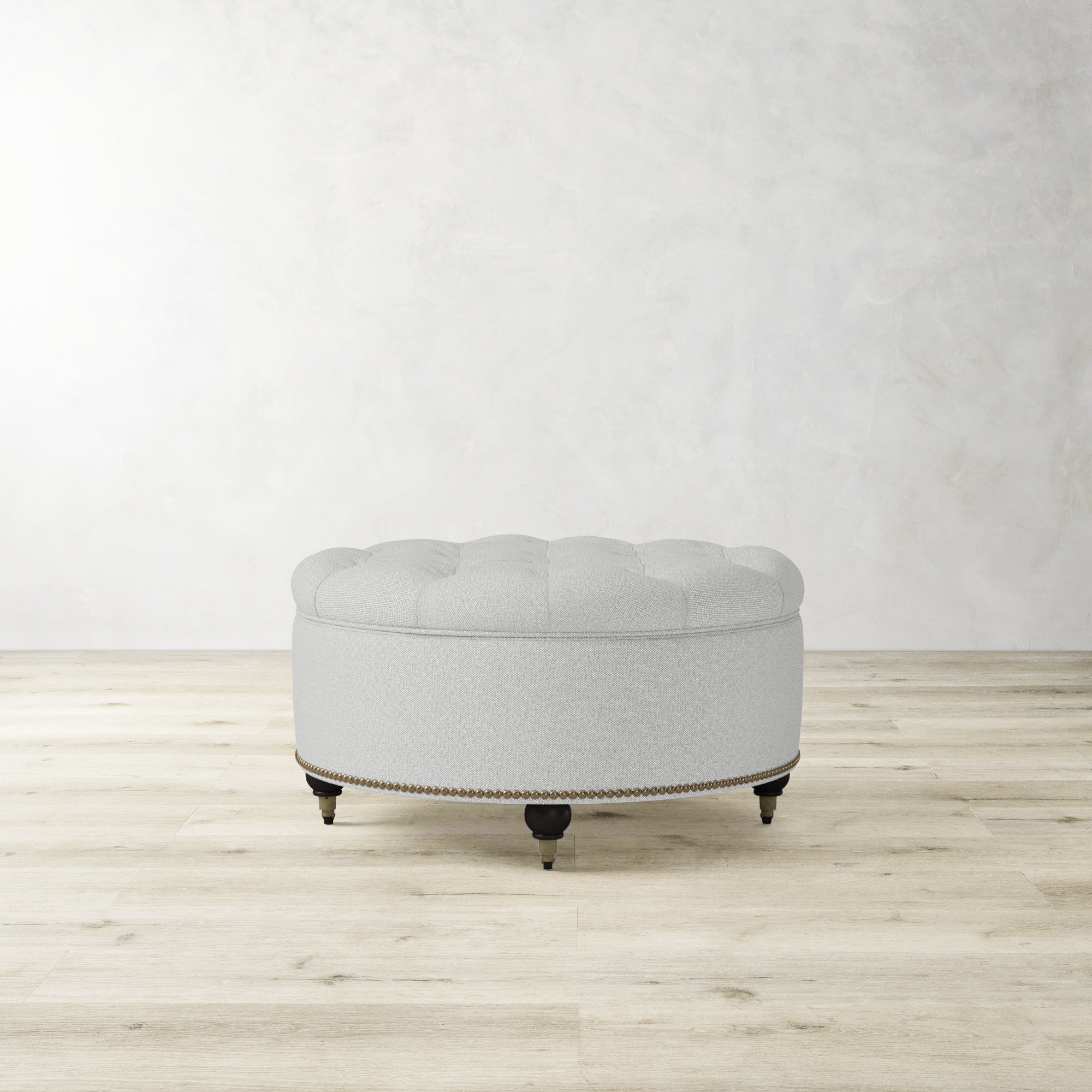 Soho Tufted Round Storage Ottoman (36)