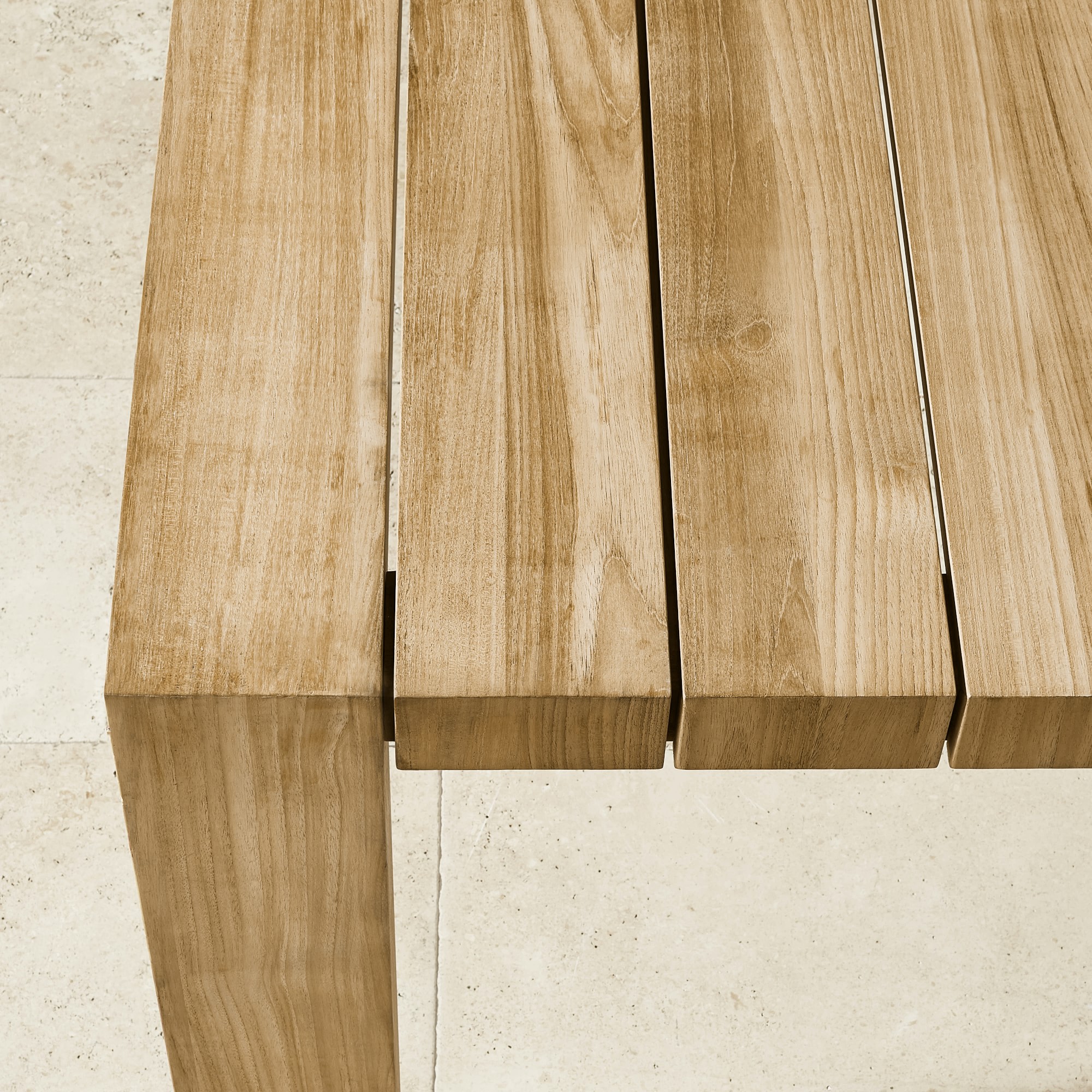 Larnaca Outdoor Teak Extendable Dining Table (72-118)