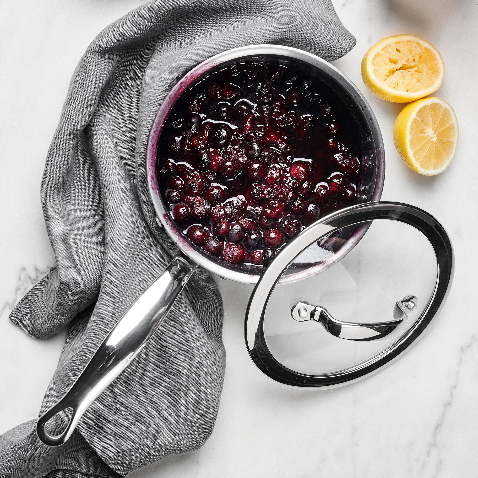 GreenPan™ Premiere Stainless-Steel Ceramic Nonstick 11-Piece Cookware Set with Slow Cooker