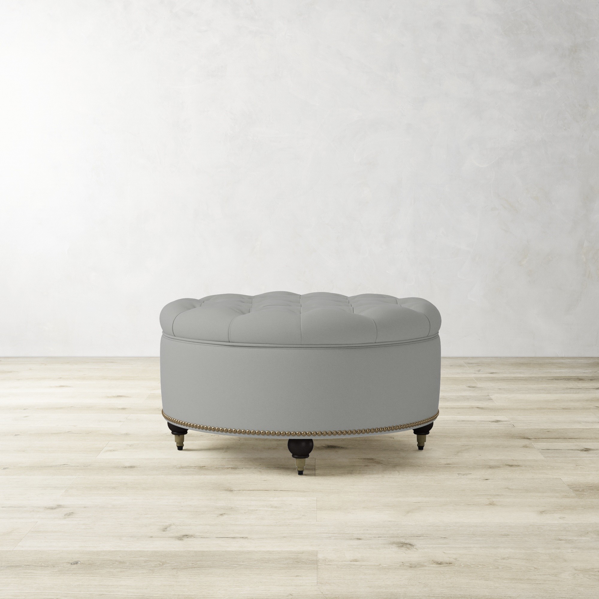 Soho Tufted Round Storage Ottoman (36)