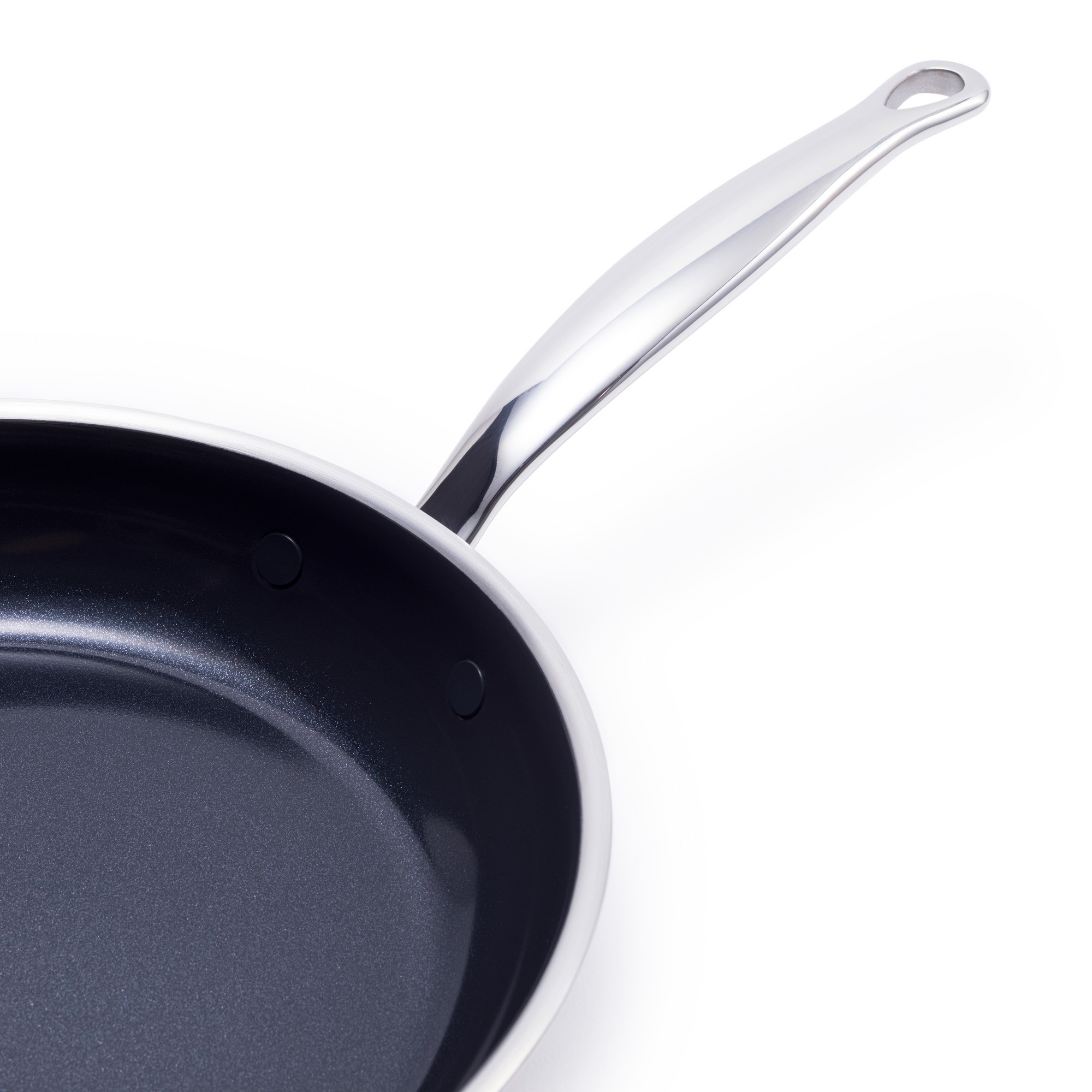 GreenPan™ Premiere Stainless-Steel Ceramic Nonstick Fry Pan, 8