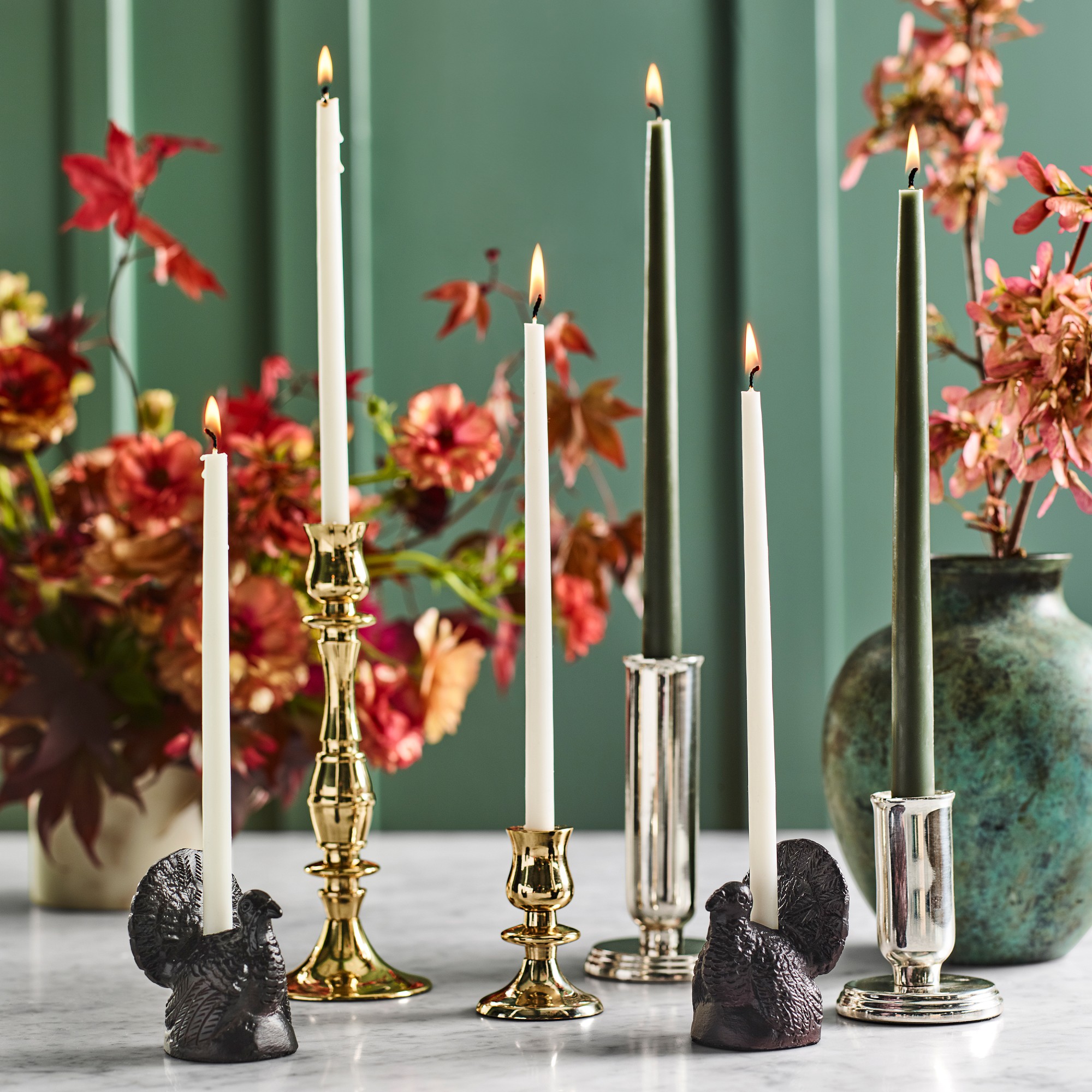 12 Taper Candles, Set of 2