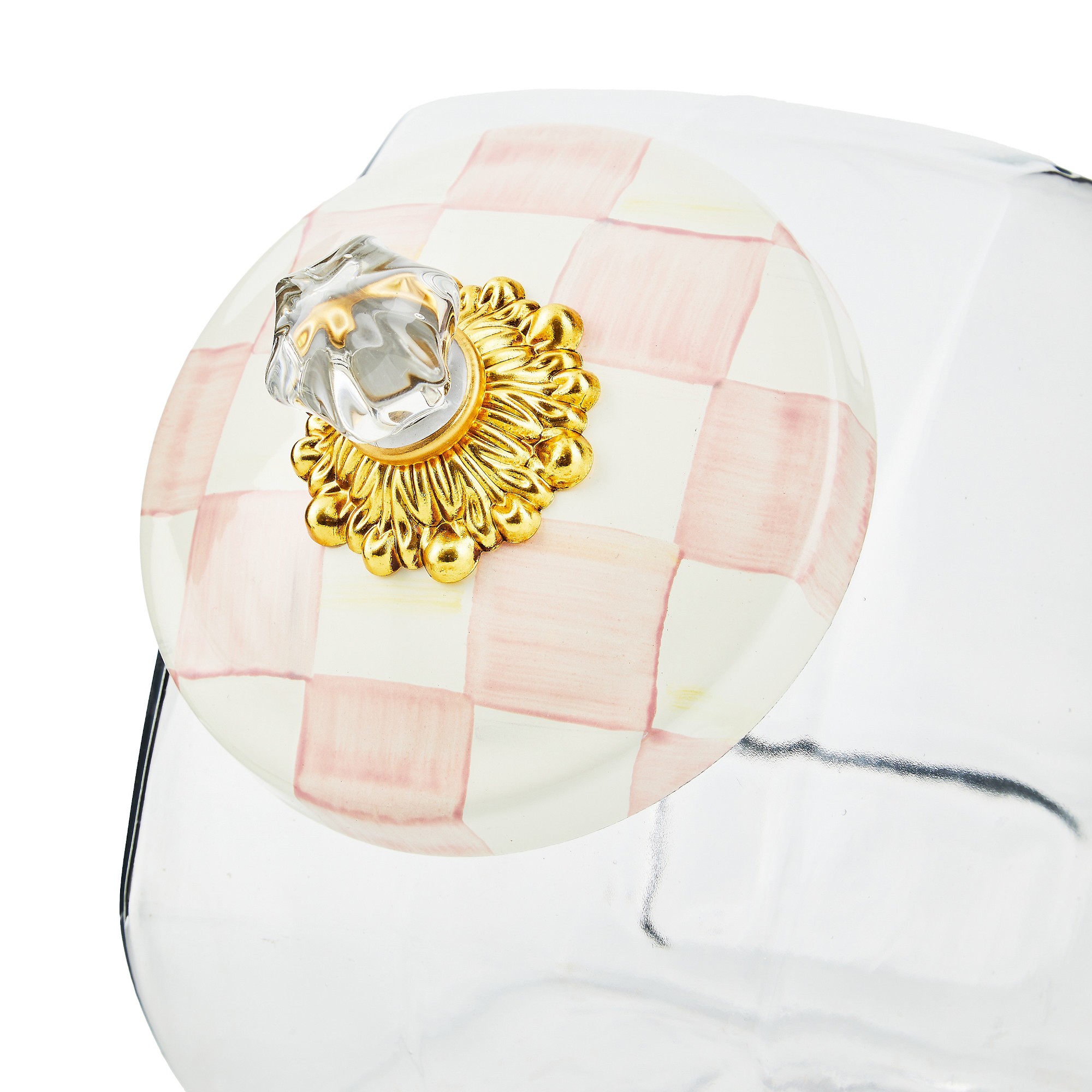 MacKenzie-Childs Rosy Check Cookie Jar