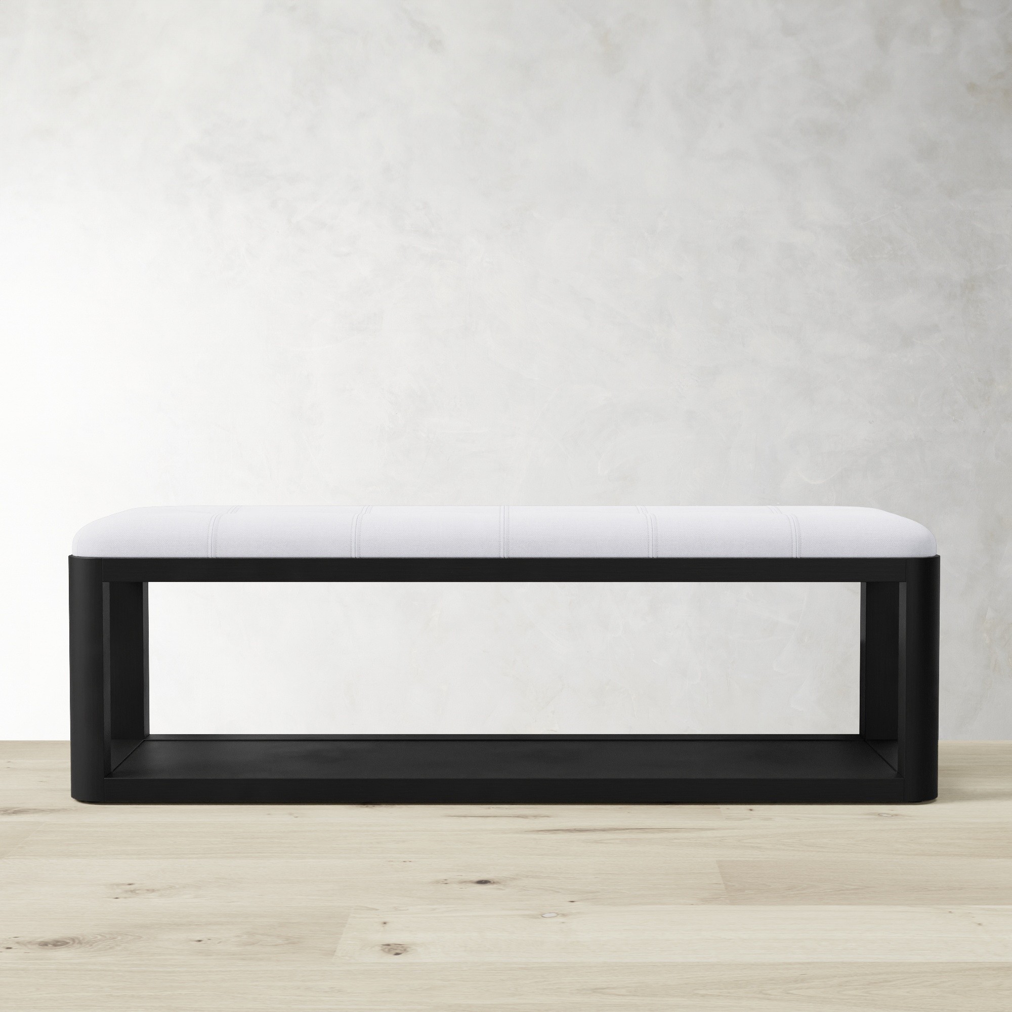 Porte Grid Tufted Bench (55)