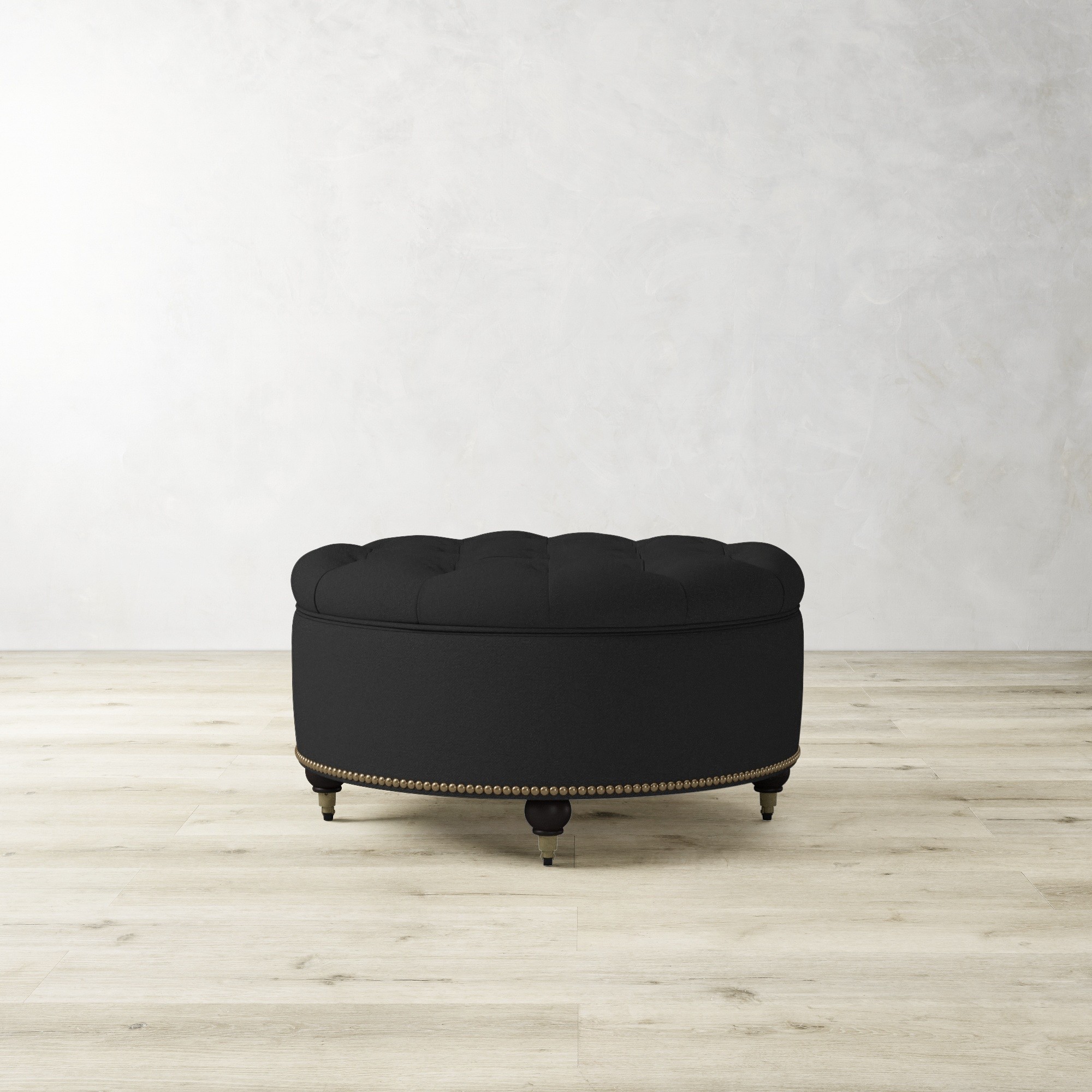Soho Tufted Round Storage Ottoman (36)