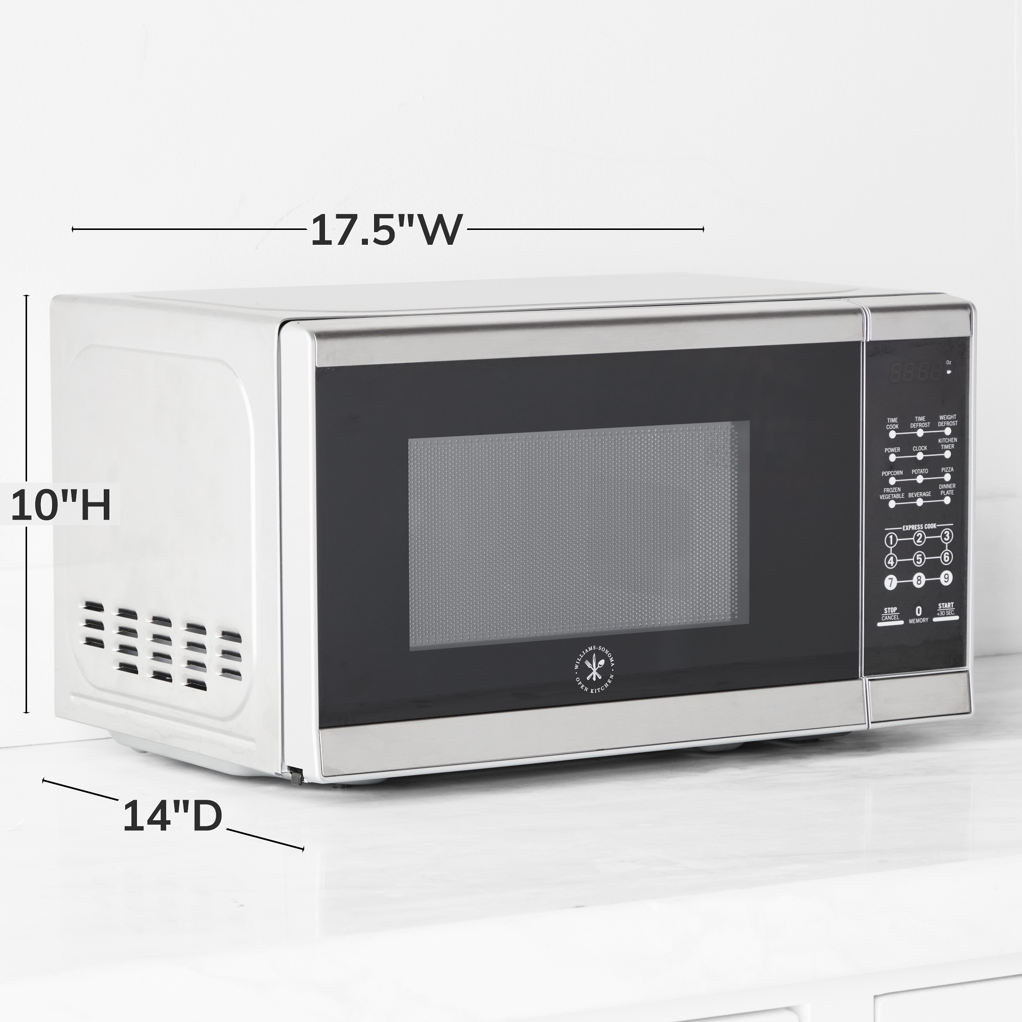 Open Kitchen by Williams Sonoma Stainless-Steel Microwave