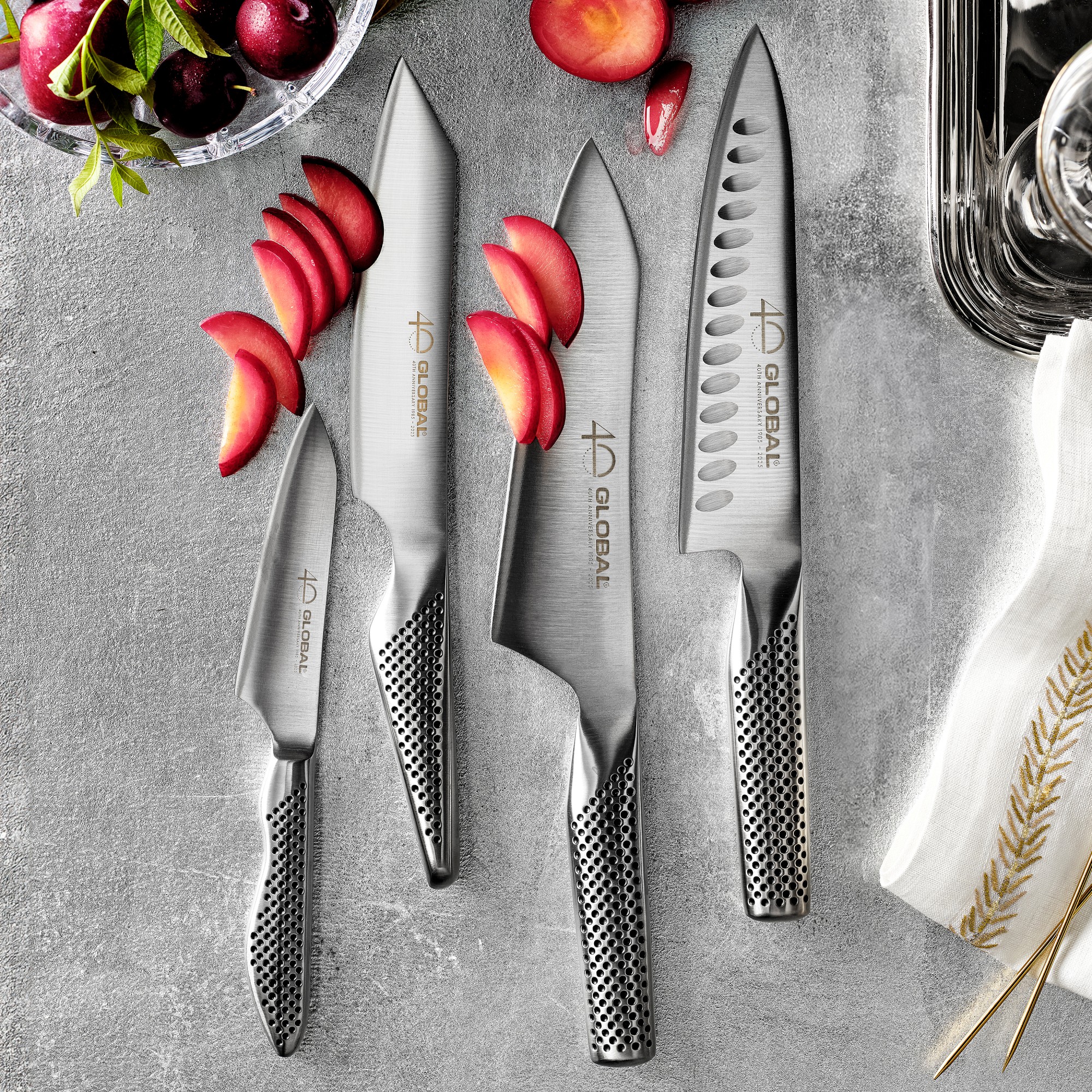 Global 40th Anniversary Knives, Set of 3