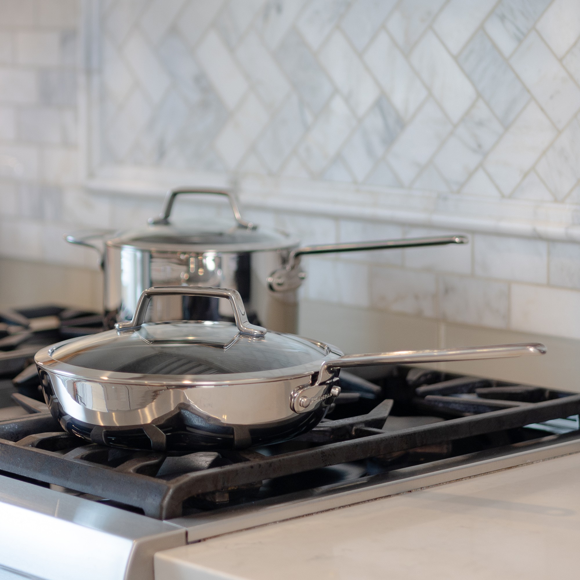 SCANPAN® TSS+ Stainless-Steel Nonstick Essential Sauté Pan, 4-Qt.