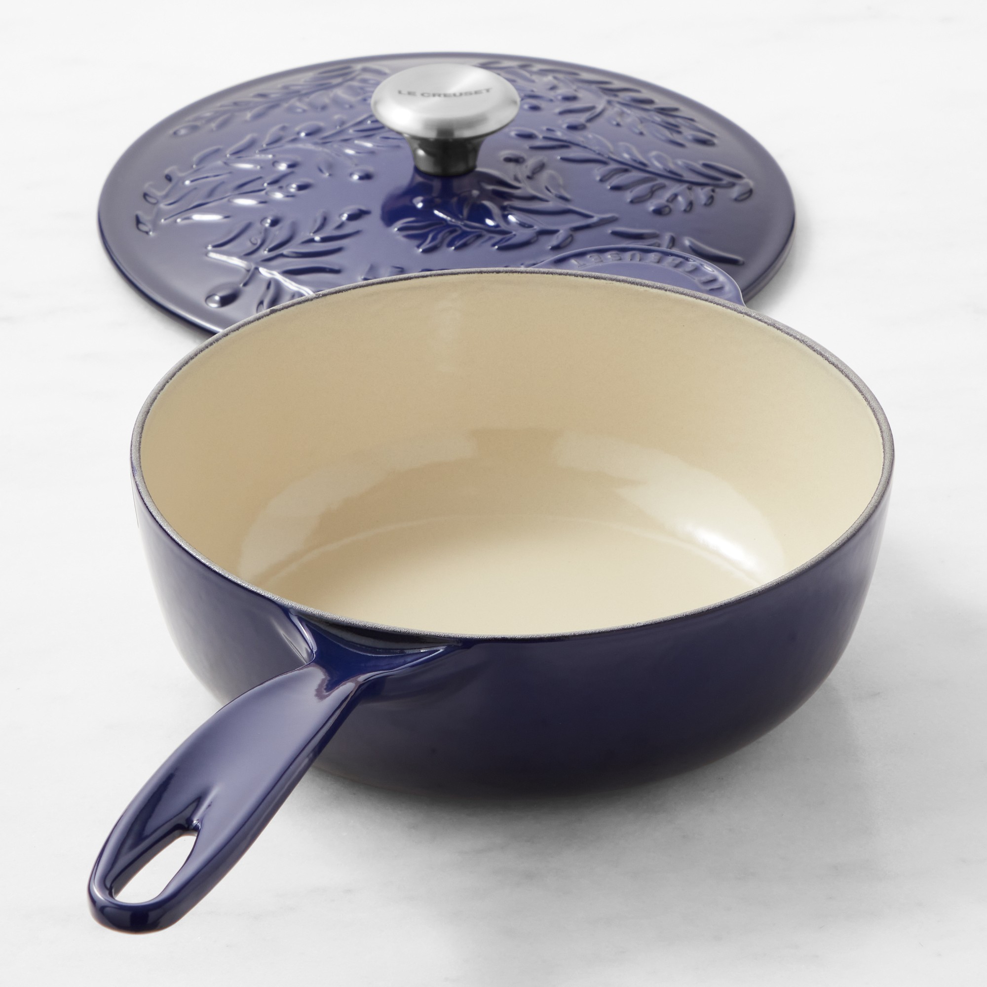 Le Creuset Olive Branch Enameled Cast Iron Saucier, 2 1/4-Qt.