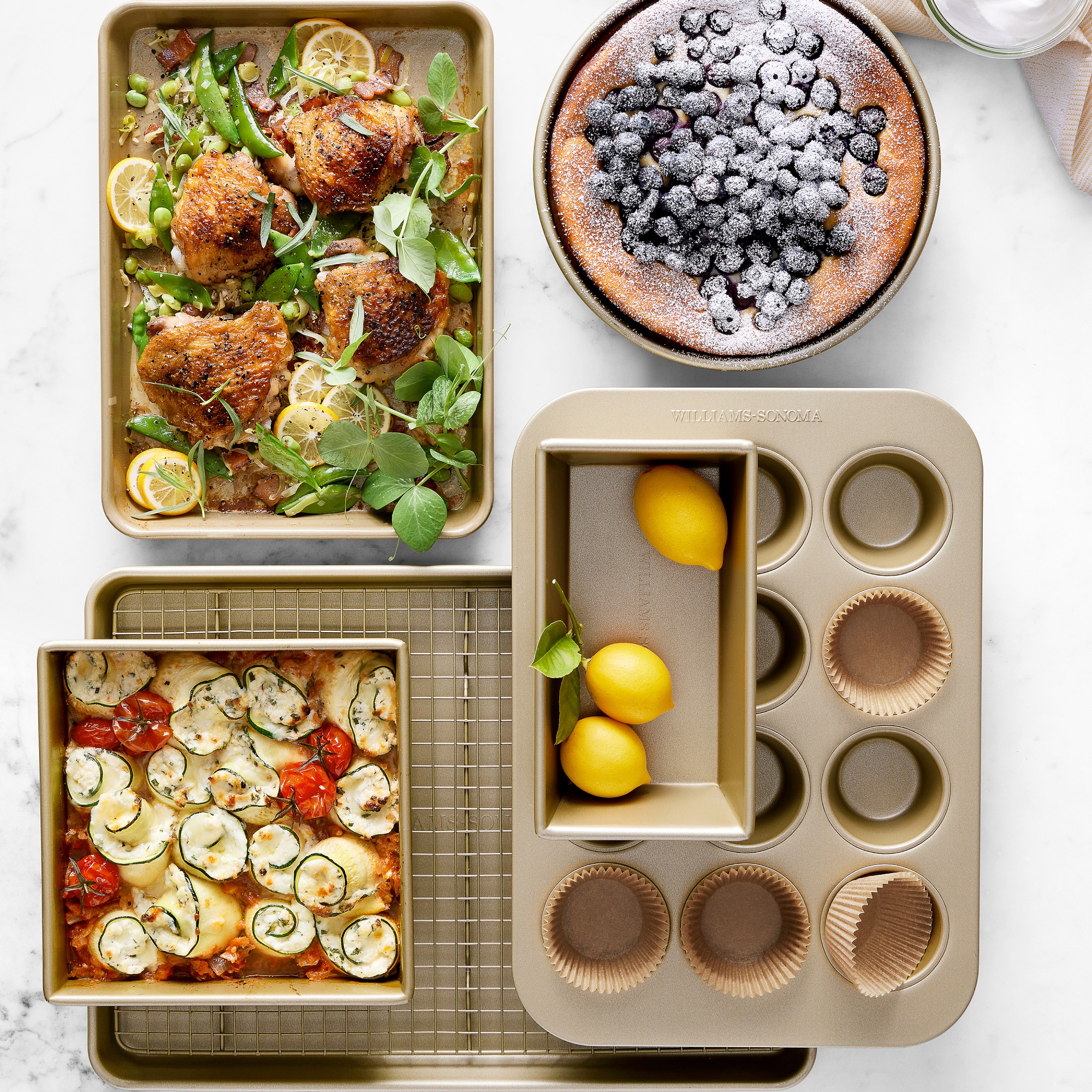 Williams Sonoma Goldtouch® Pro Nonstick Bakeware, Ultimate Set of 6