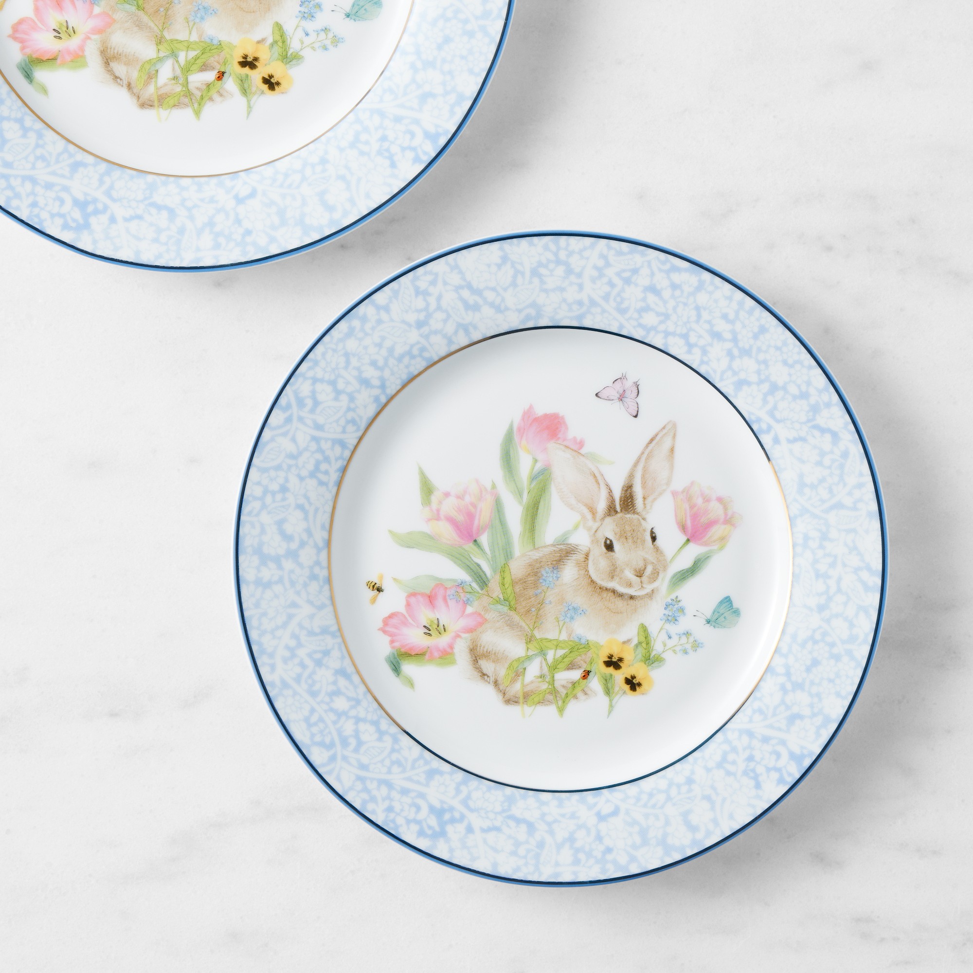 Garden Flowers Salad Plates, Set of 4