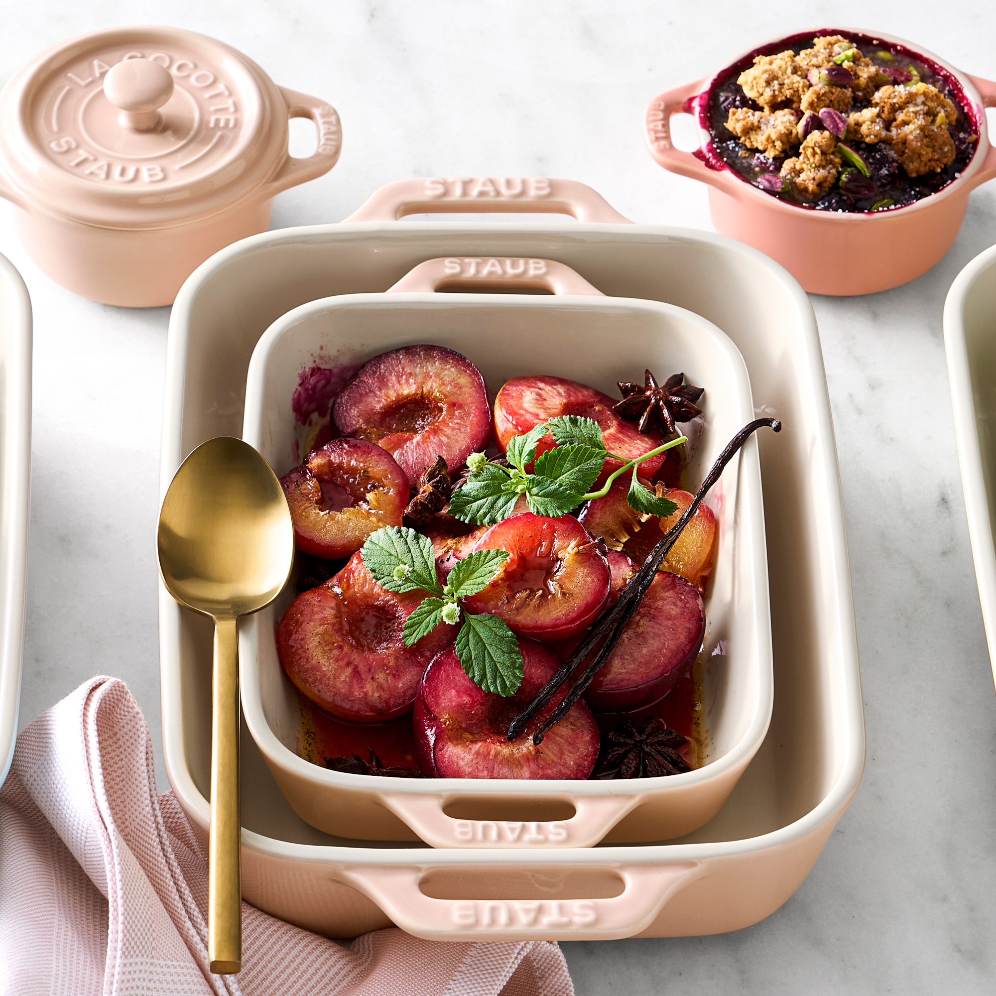 Staub Stoneware Rectangular Baking Dishes, Set of 2