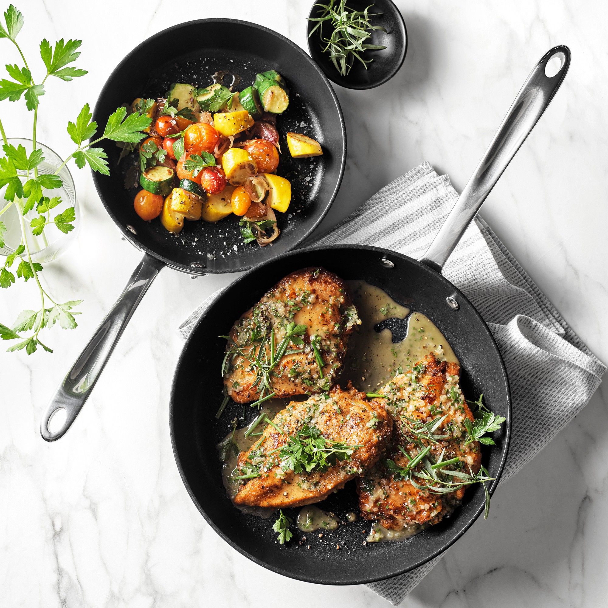 All-Clad HA1 Expert Hard Anodized Nonstick Fry Pan Set