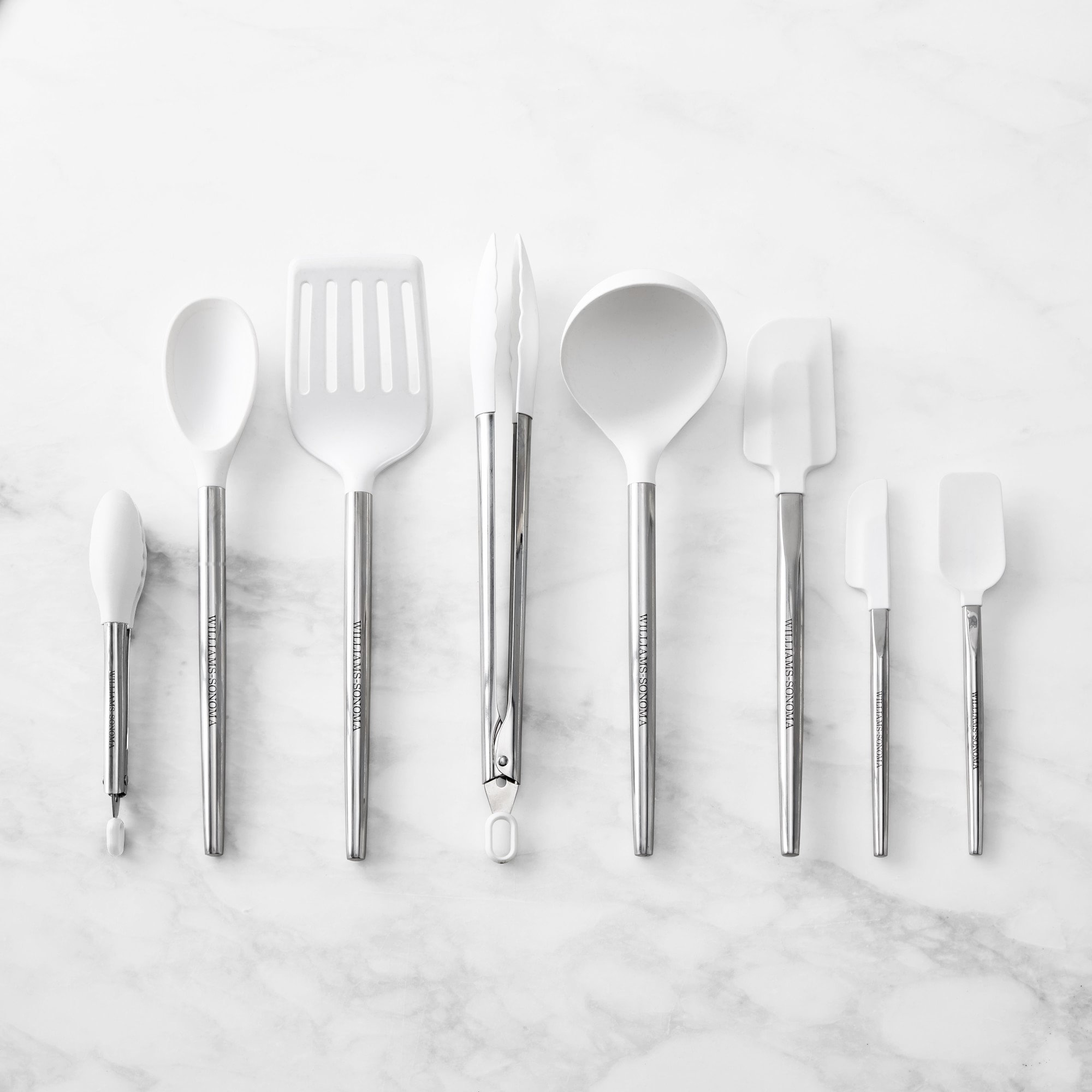 Williams Sonoma Stainless-Steel Silicone Utensils, Set of 8