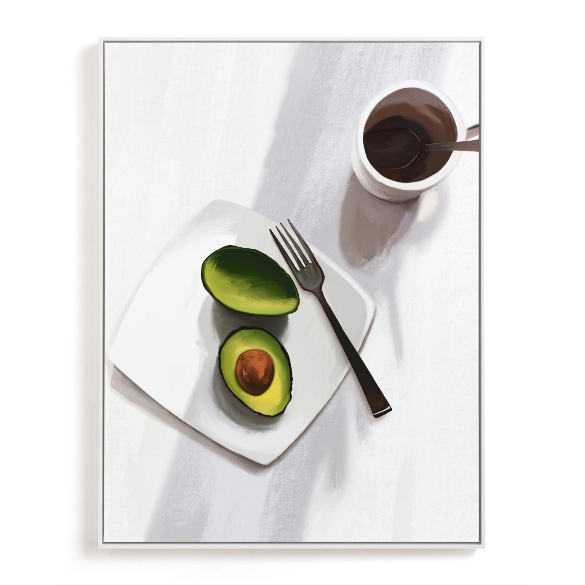Flatlay Avocado Open Edition Kitchen Art by Minted