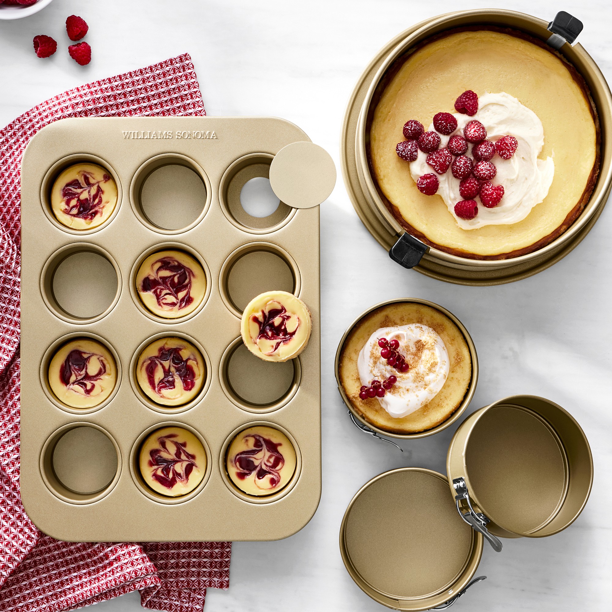 Williams Sonoma Goldtouch® Pro Mini Cheesecake Pan, 12-Well