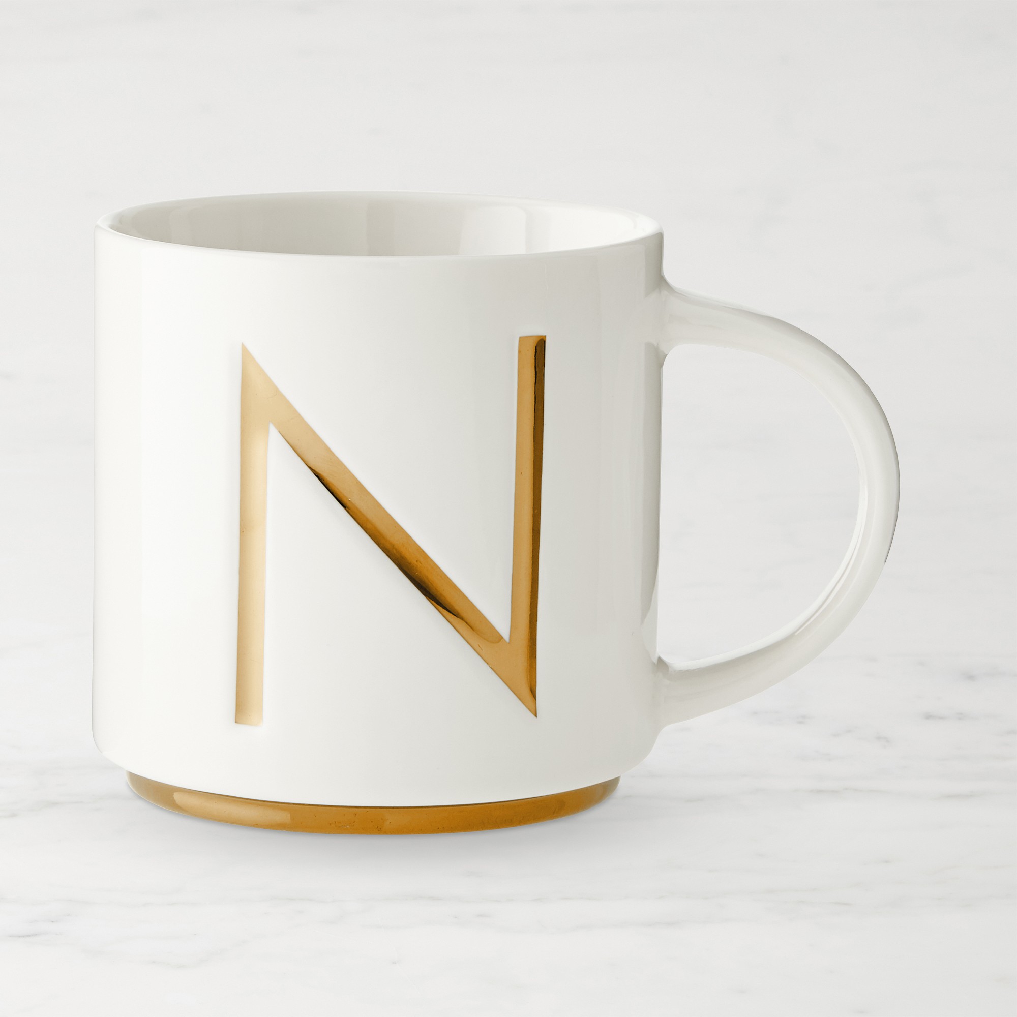 Gold Monogram Mug