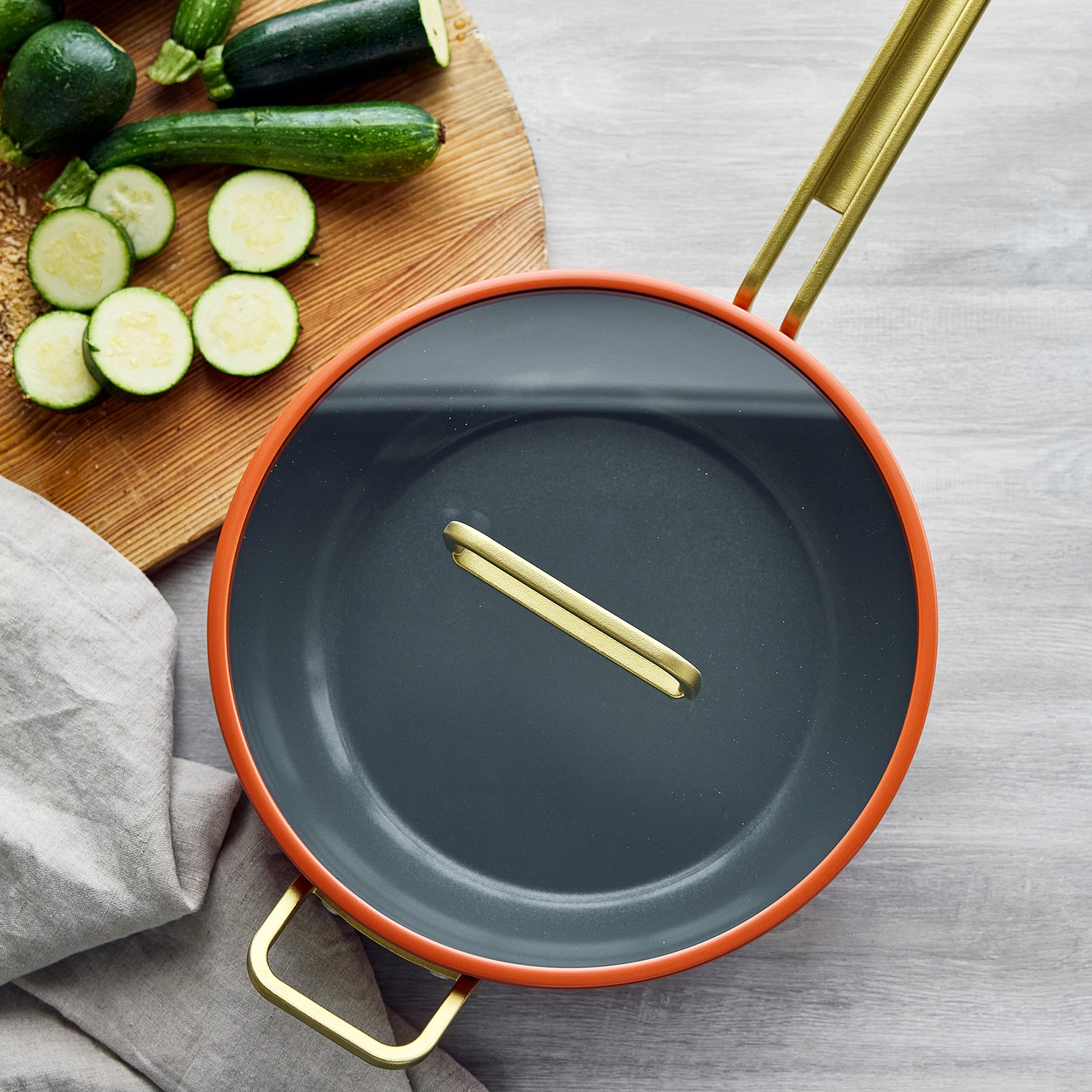 GreenPan™ Stanley Tucci™ Ceramic Nonstick Junior Essential Stanley Pan, 4 1/2-Qt.