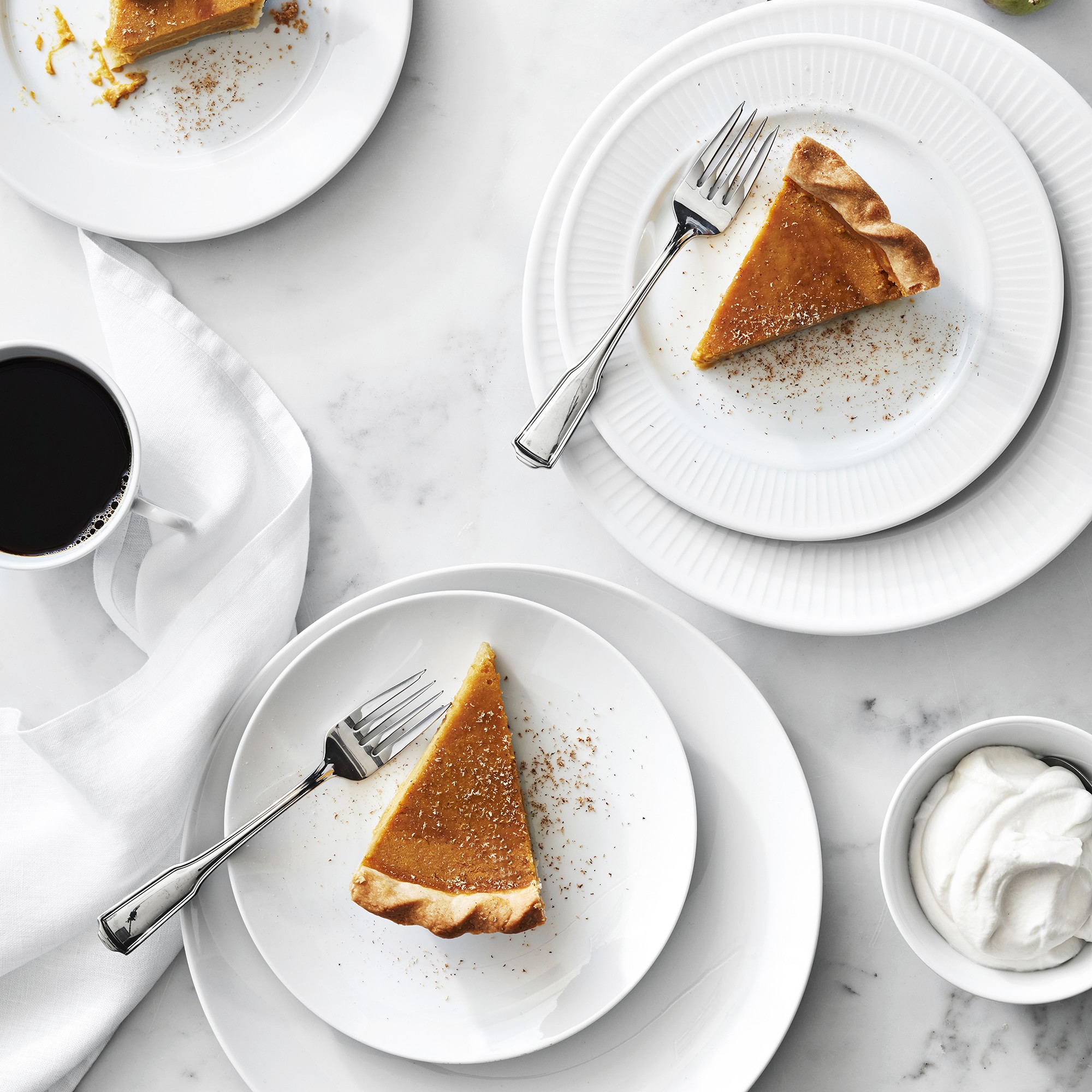 Pillivuyt Plisse Porcelain Salad Plates