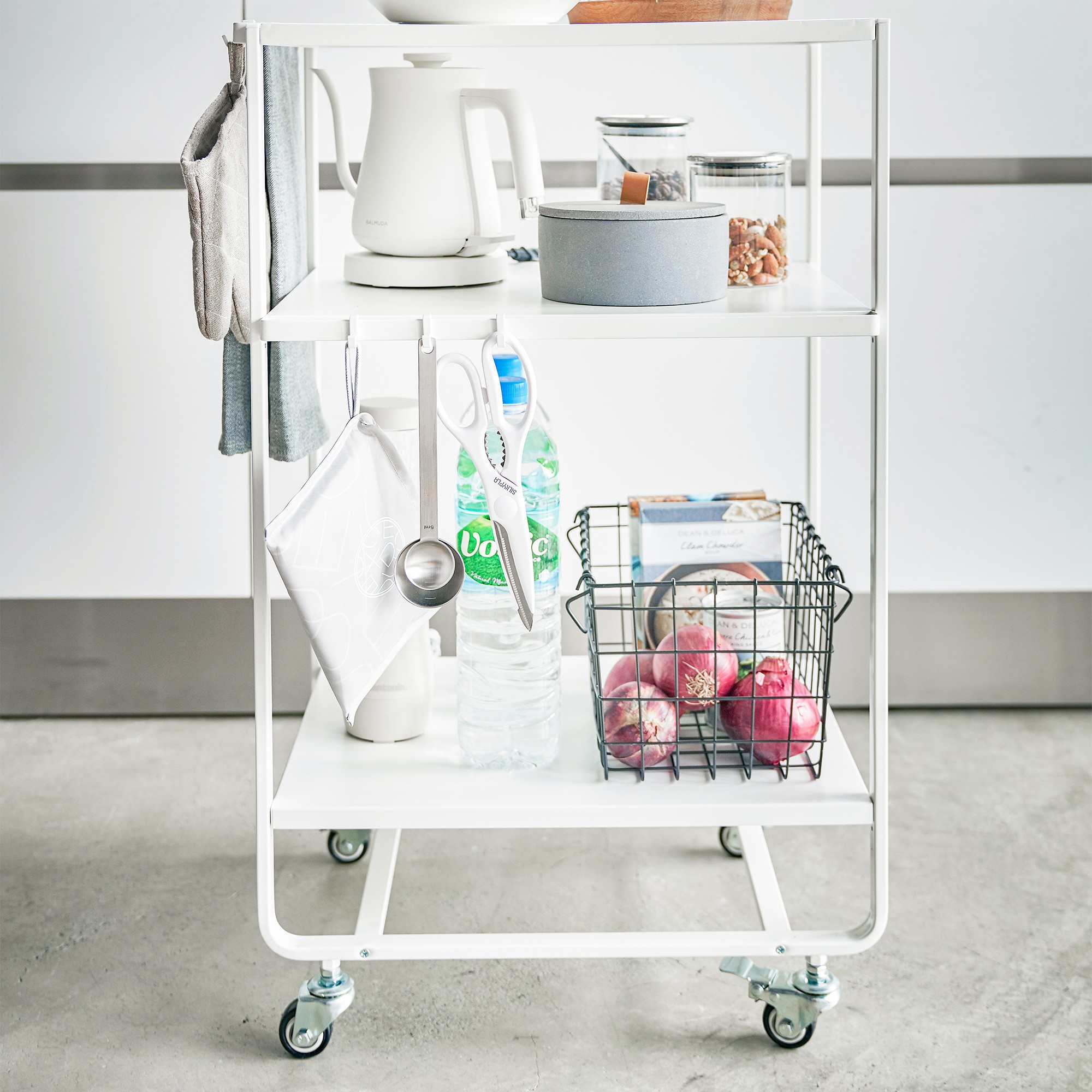 Yamazaki Home Tower Rolling Utility Cart