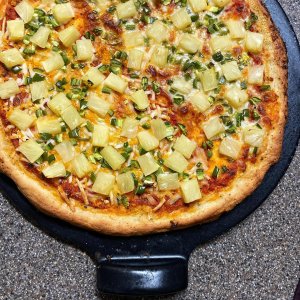 Emile Henry French Ceramic Ultimate Pizza Set with Peel & Pizza Wheel