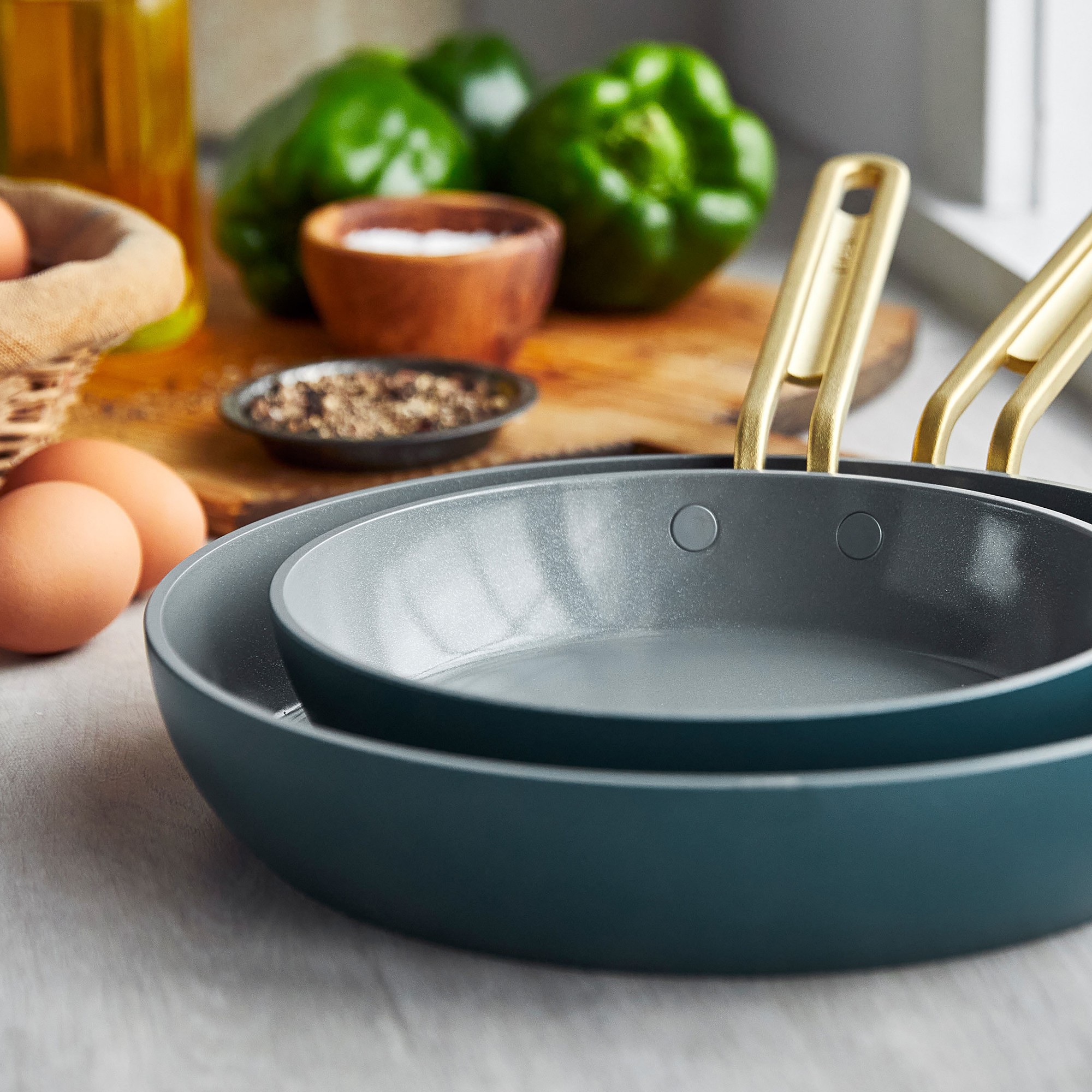 GreenPan™ Stanley Tucci™ Ceramic Nonstick Fry Pan Set, 8 & 10