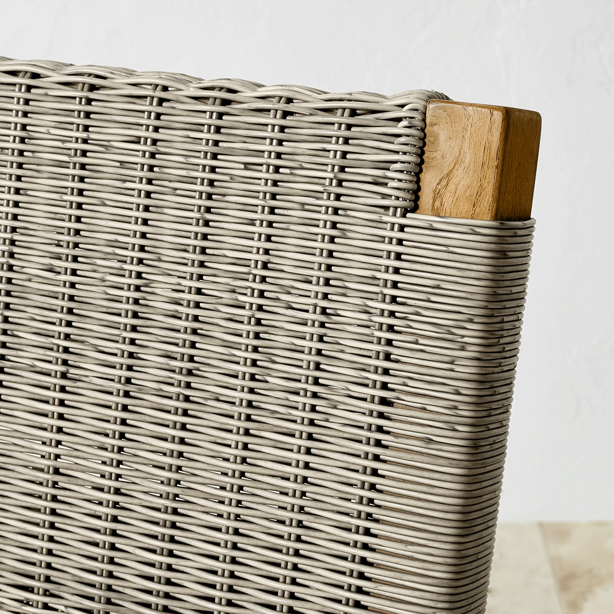 Larnaca Teak Extendable Dining Table & All-Weather Weave Dining Chairs (72-94)