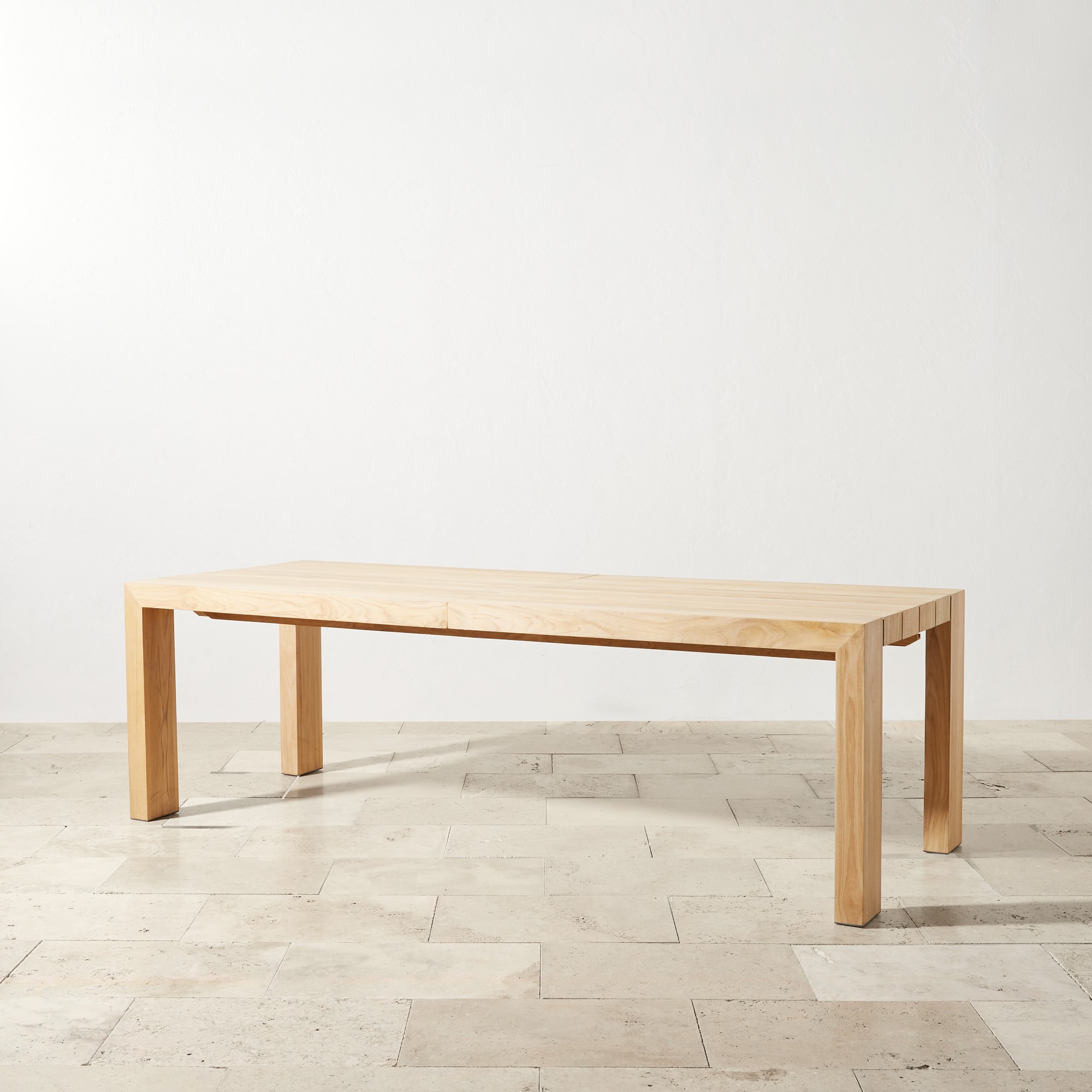 Larnaca Outdoor Teak Extendable Dining Table (72-118)