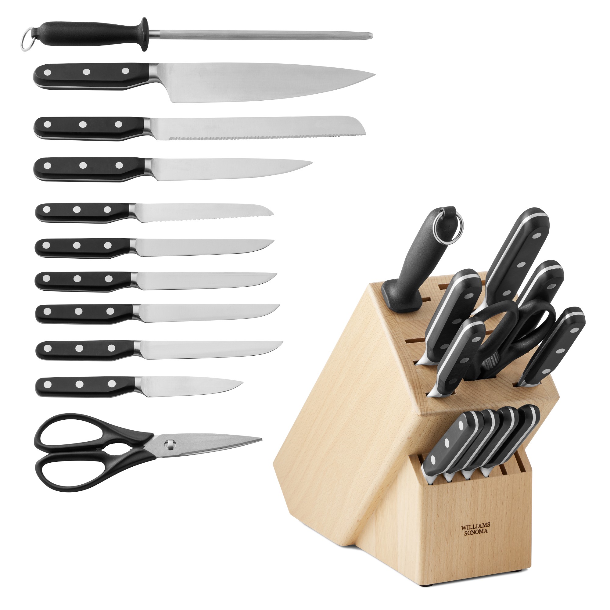 Williams Sonoma Elite Knife Block, Set of 12