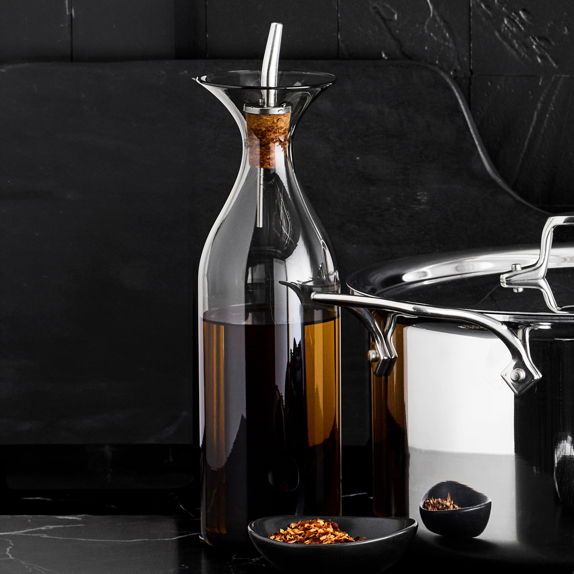 Williams Sonoma Glass Olive Oil Dispenser