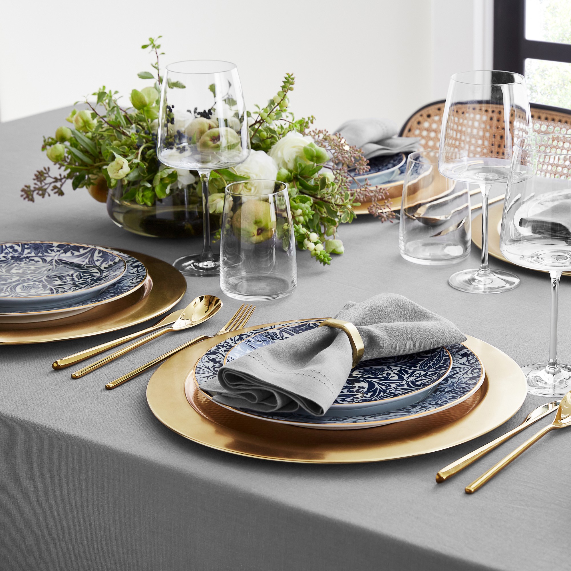 Linen Double Hemstitch Tablecloth