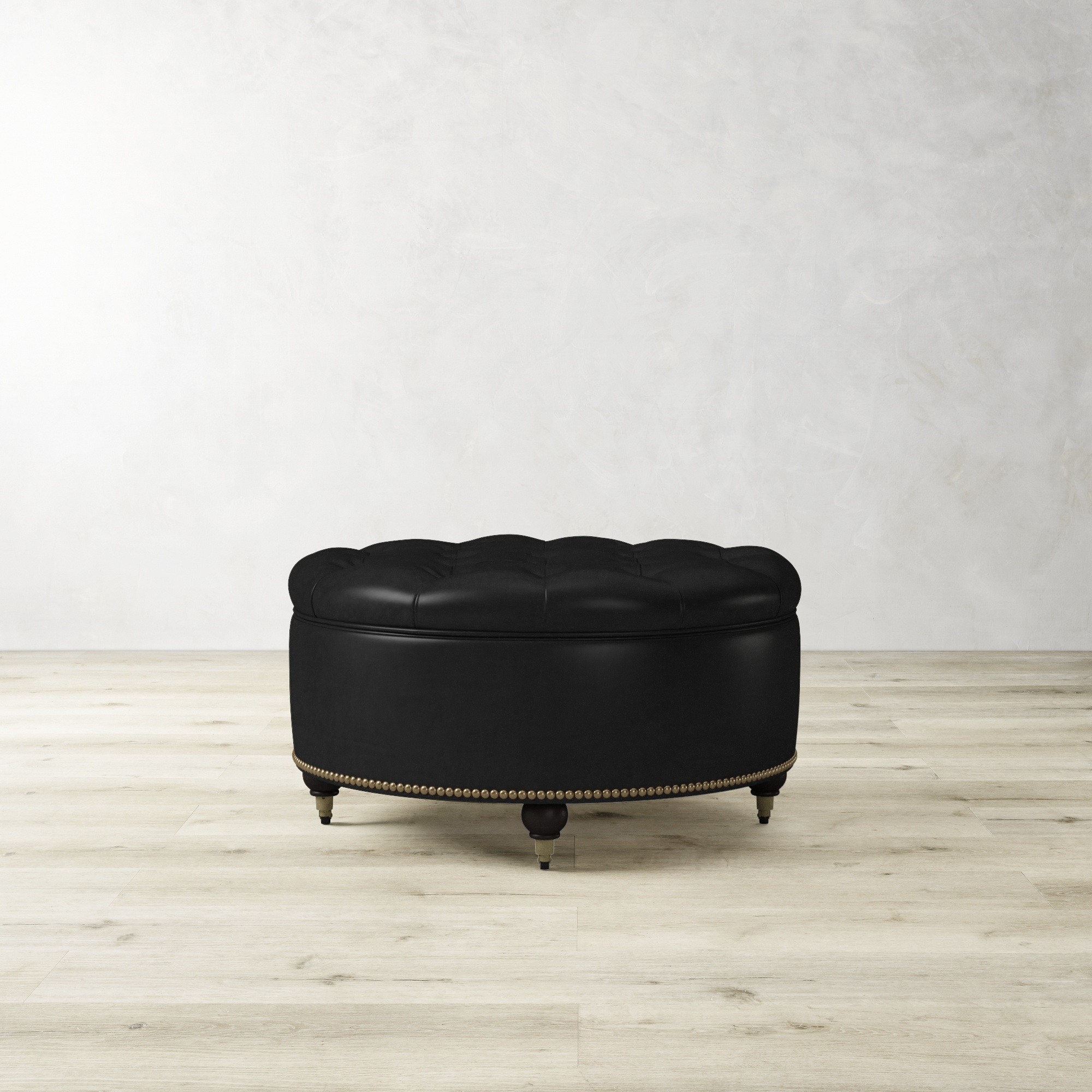 Soho Tufted Round Storage Ottoman (36)