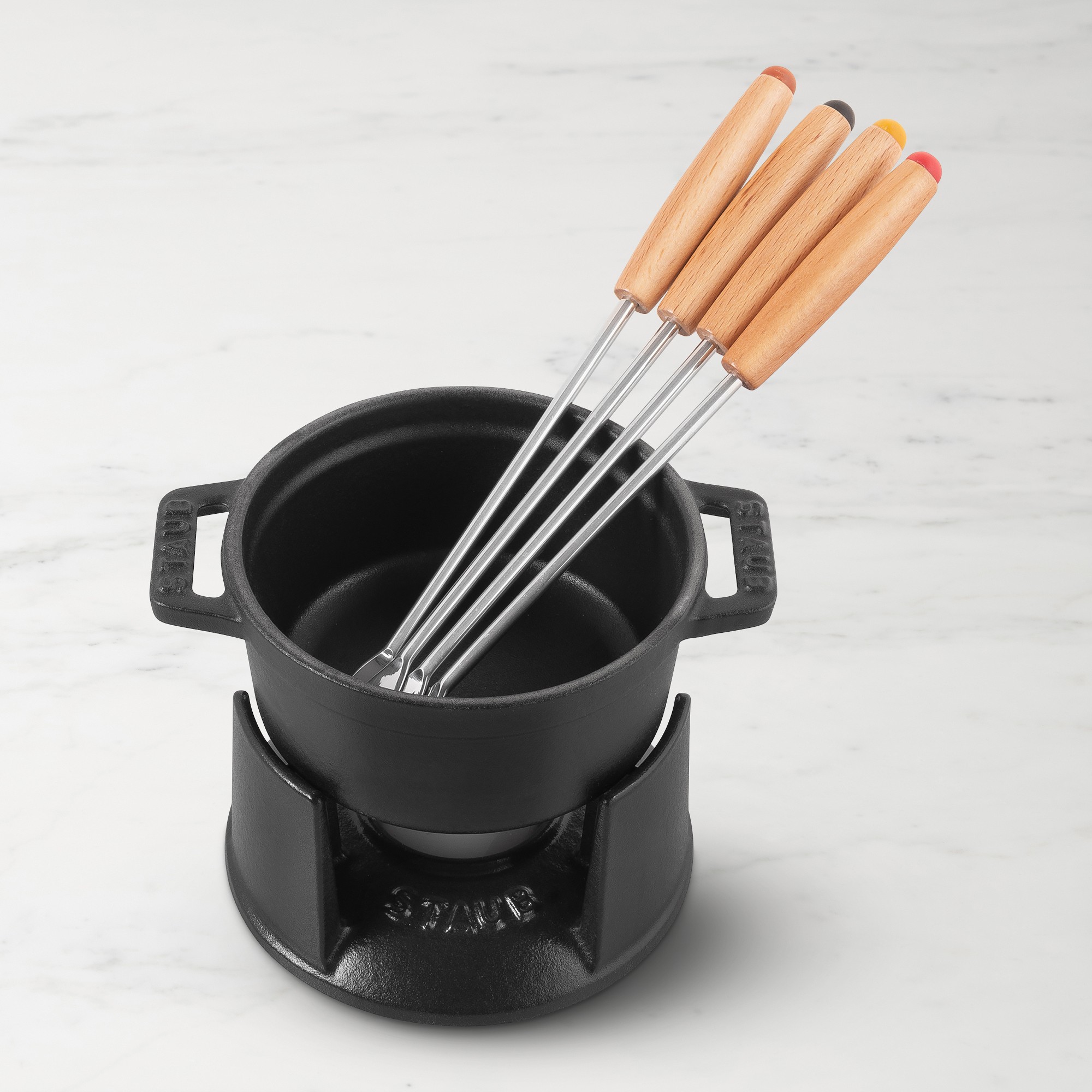 Staub Mini Chocolate Fondue Set, 1/4-Qt.