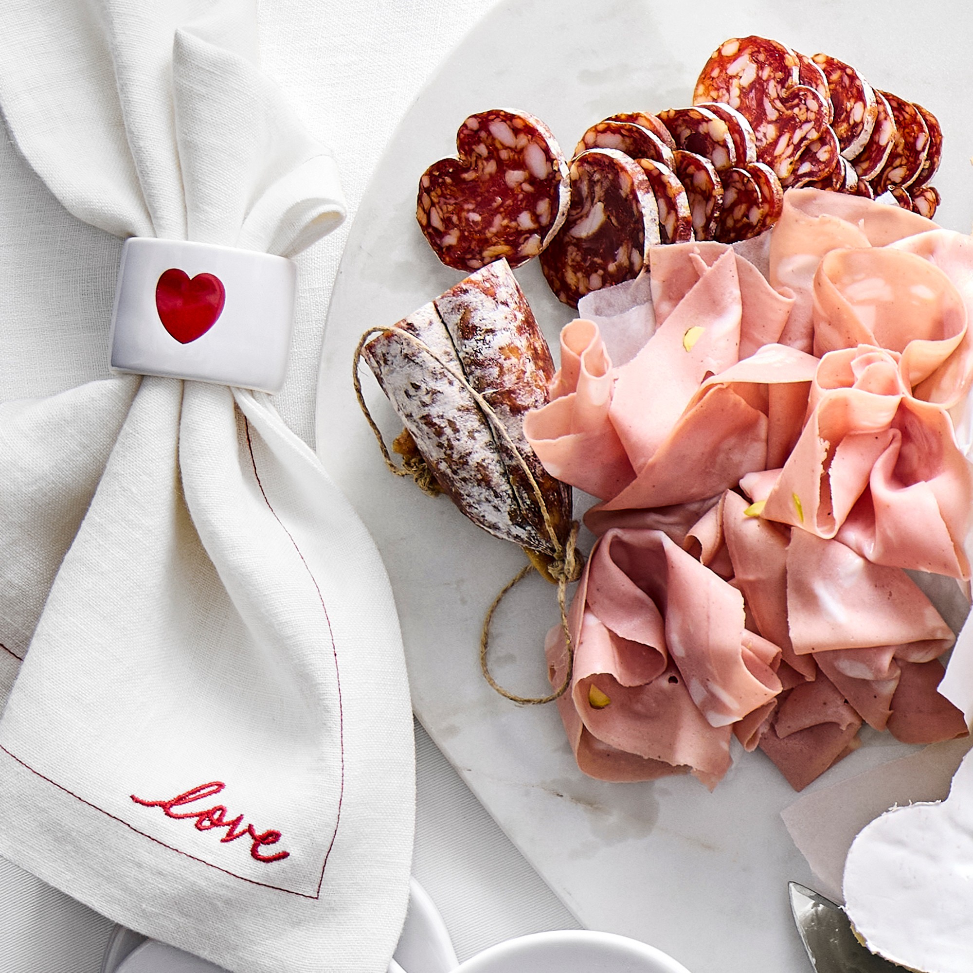 Valentine's Day Sentiment Napkins, Set of 4