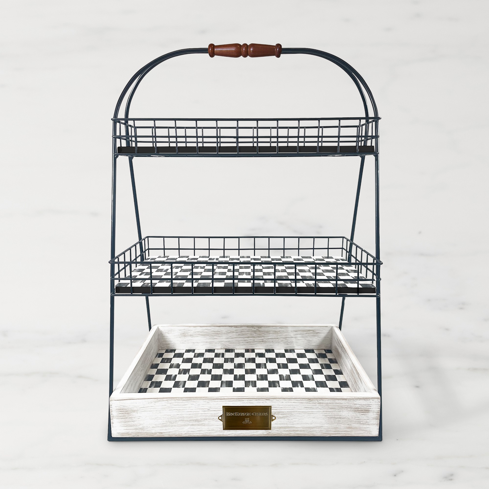 MacKenzie-Childs Farmhouse Tiered Stand