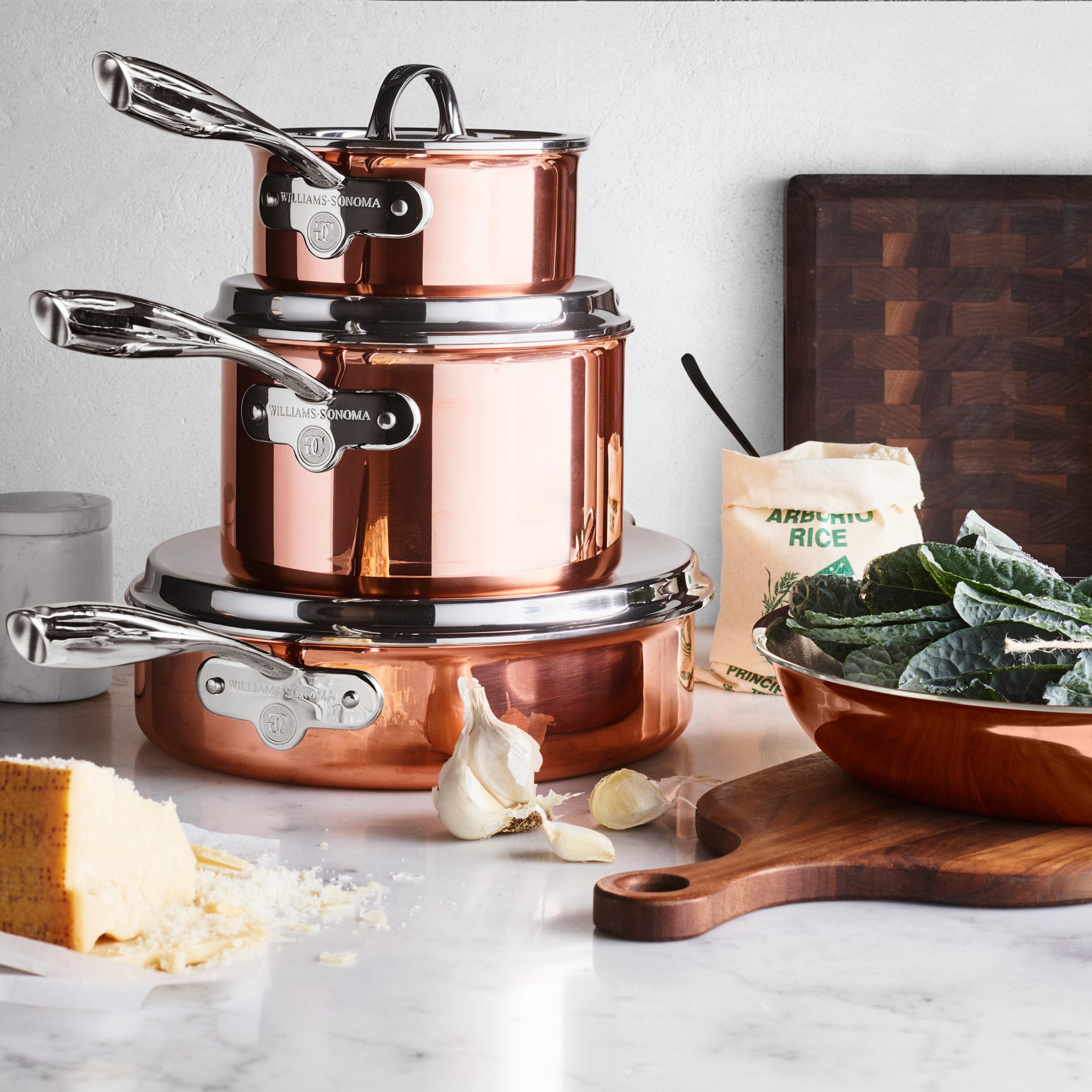Williams Sonoma Signature Thermo-Clad™ Copper Covered Sauté Pan with Helper Handle