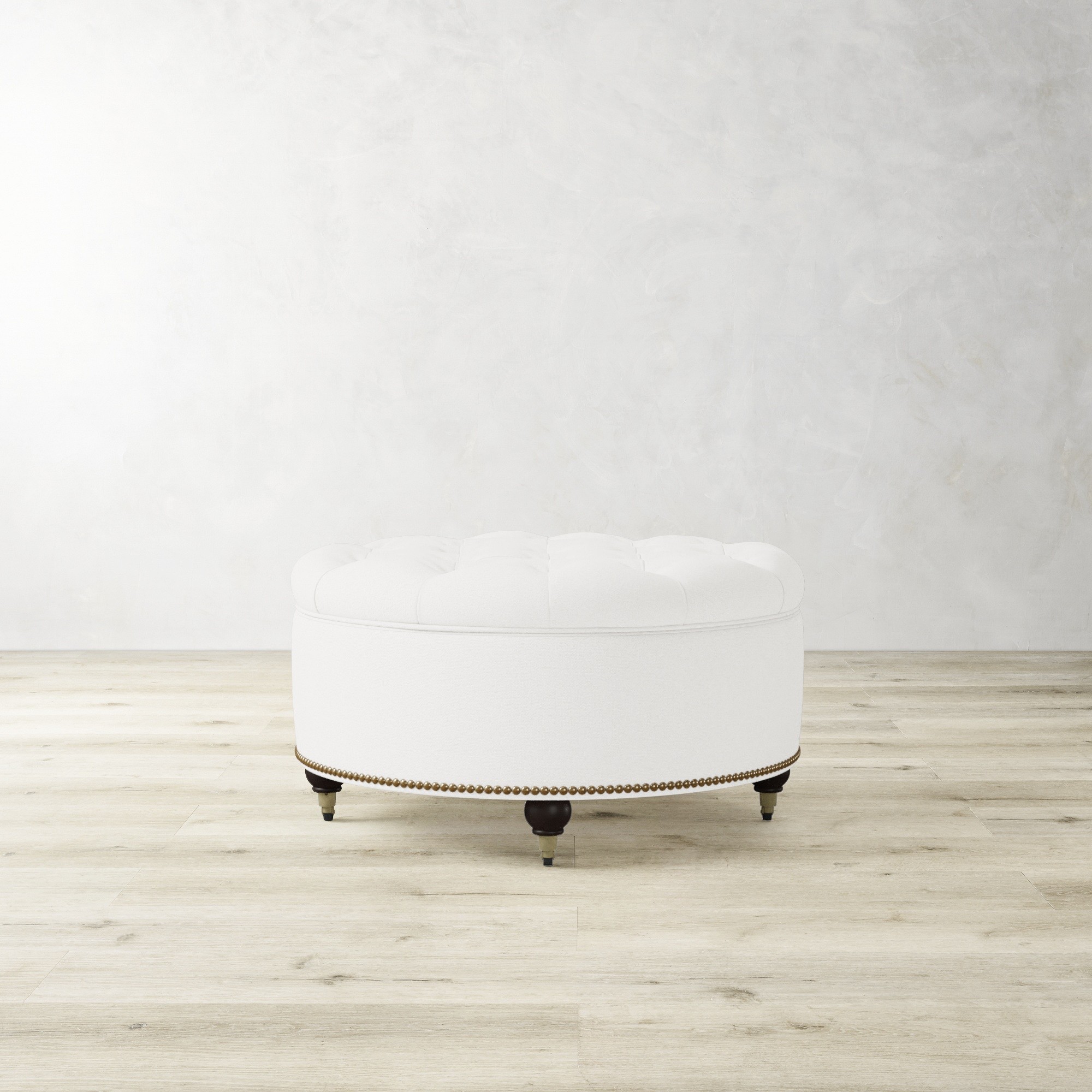 Soho Tufted Round Storage Ottoman (36)